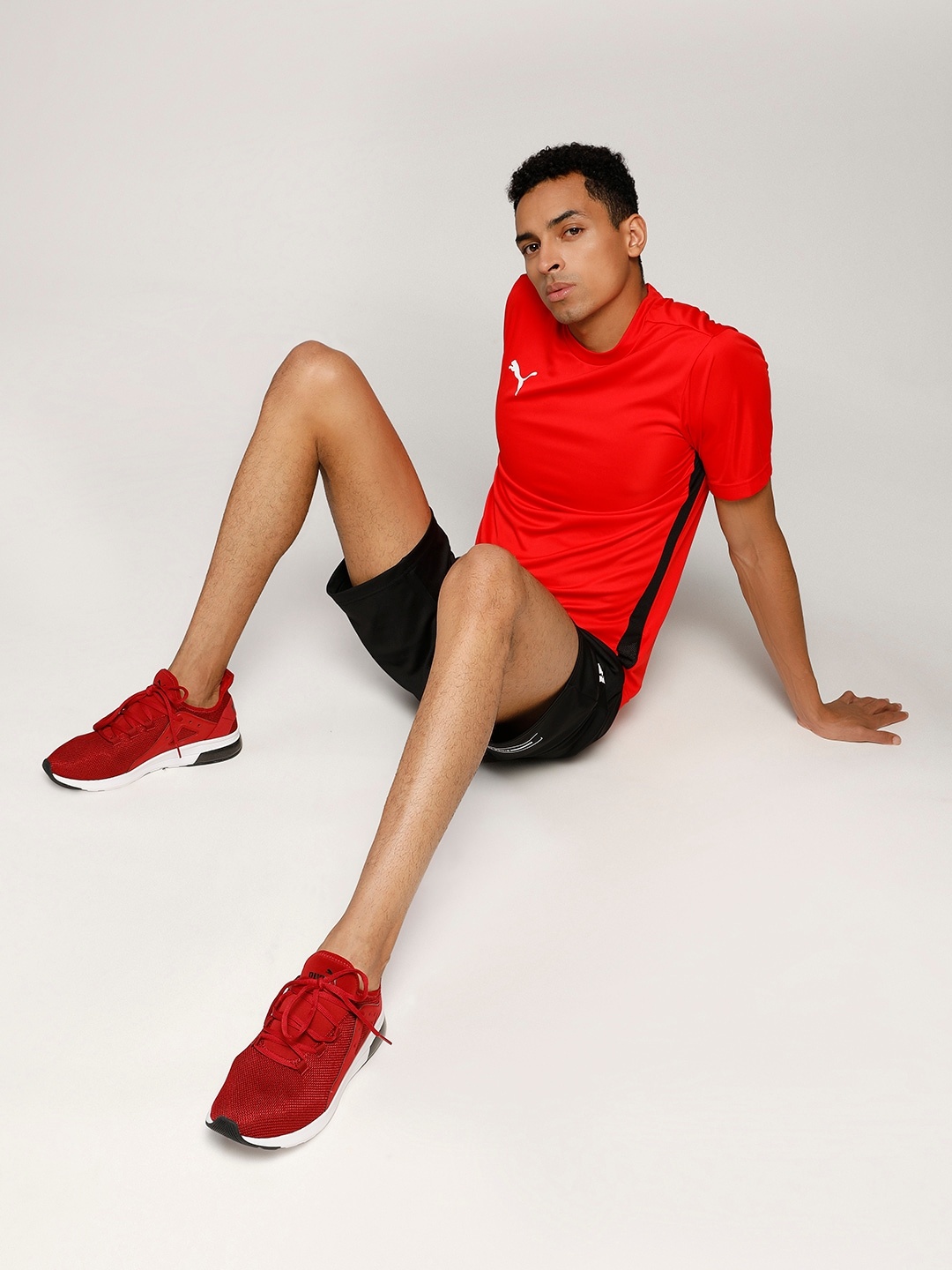 

Puma Unisex Red Mesh Running Electron Street Shoes