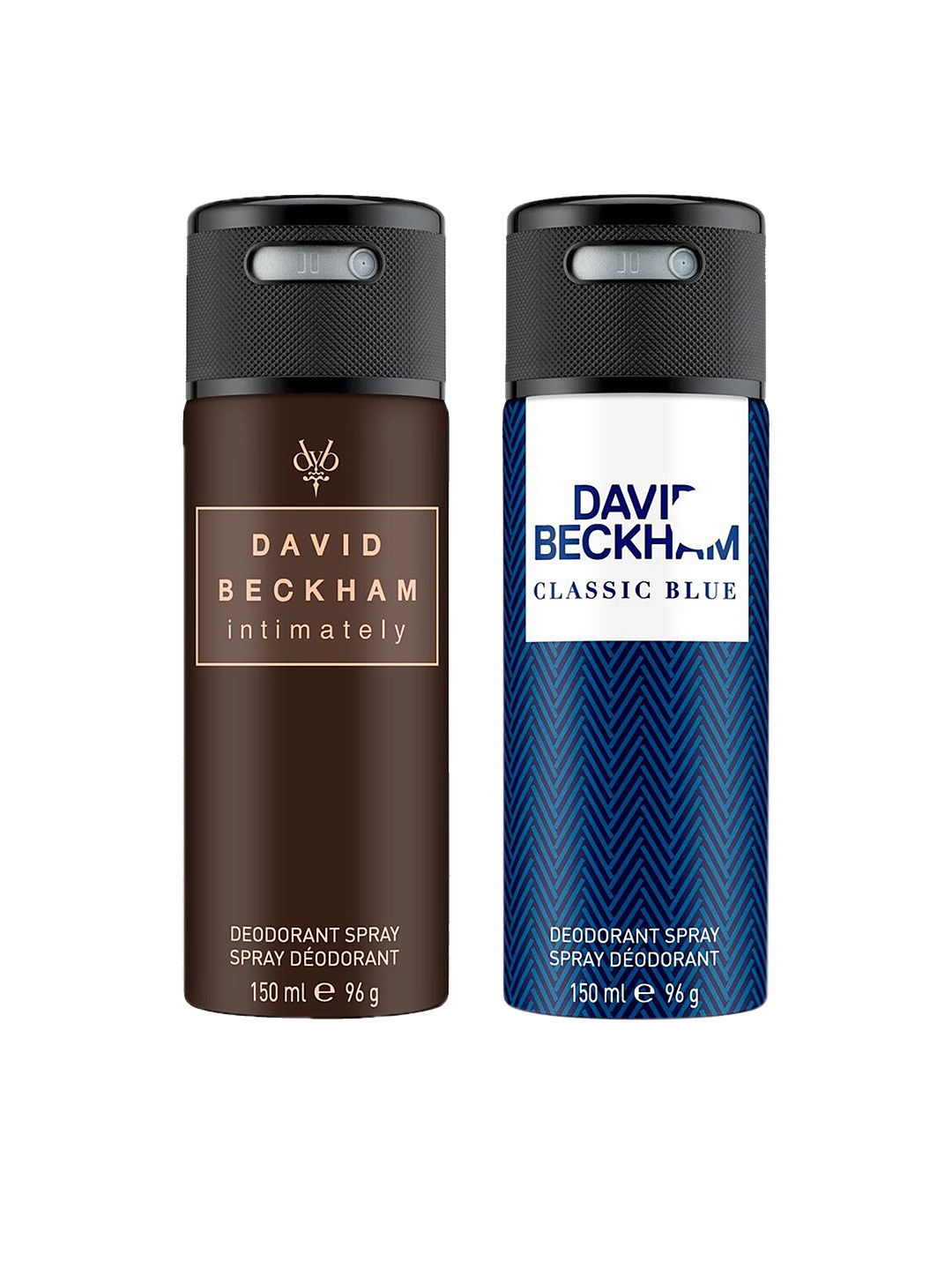 

DAVID BECKHAM Men Set of 2 Classic Blue & Intimately Deodorants (150ml each)