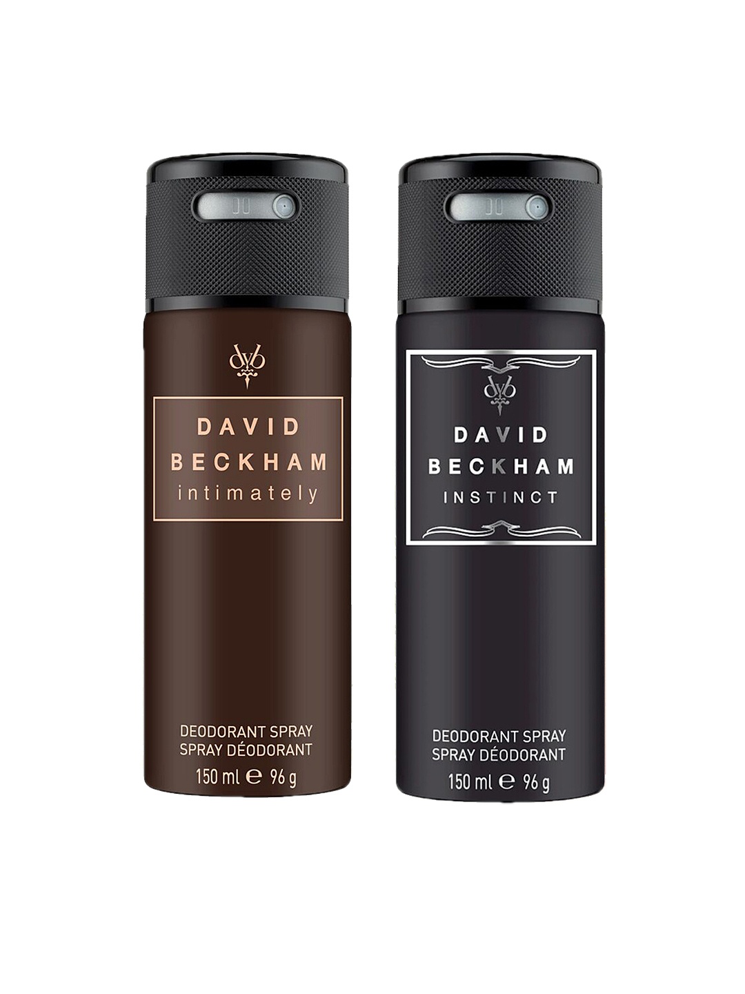 

DAVID BECKHAM Men Pack Of 2 Deodorants, Black