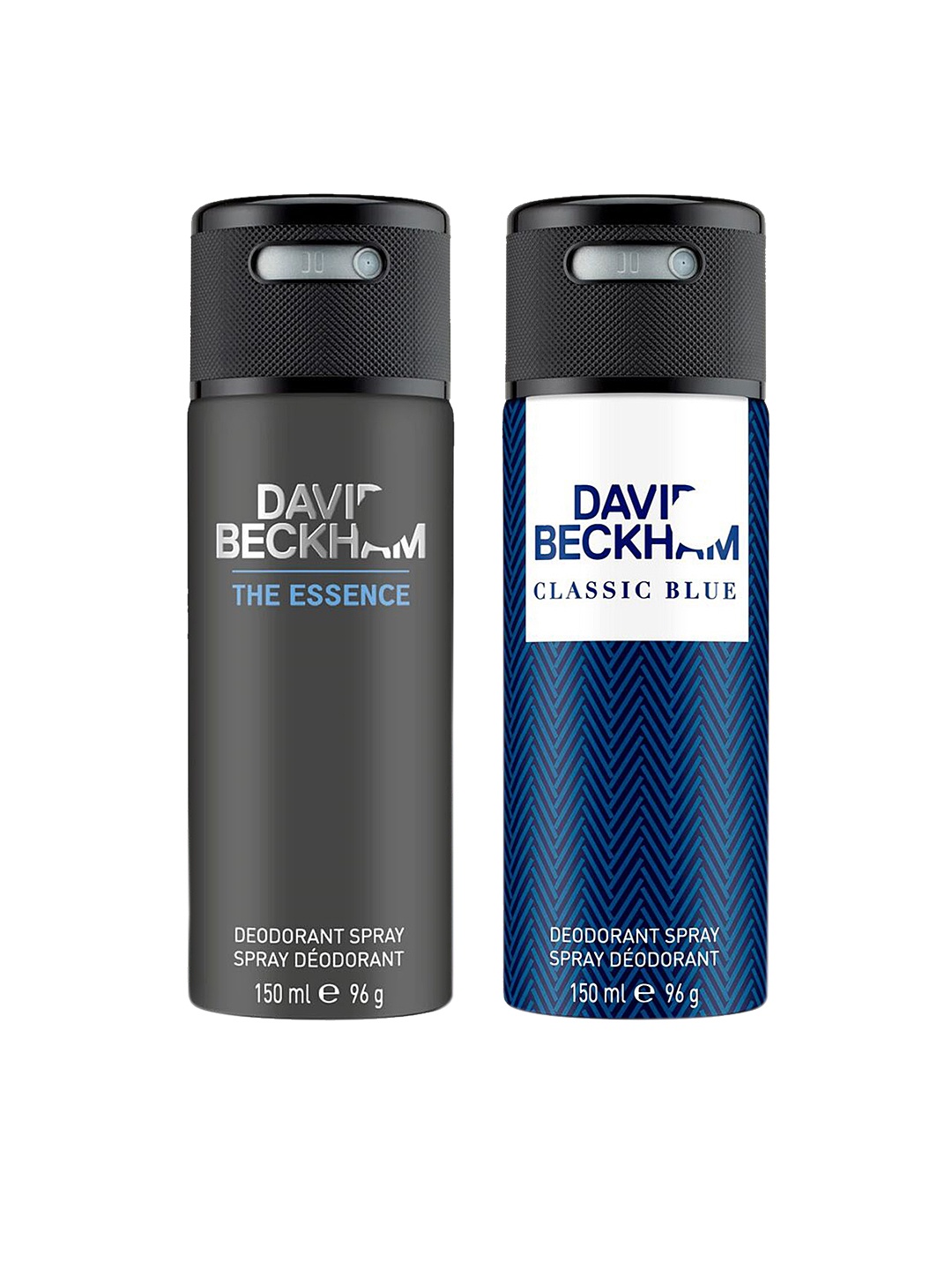 

DAVID BECKHAM Men Pack Of 2 Deodorants, Black