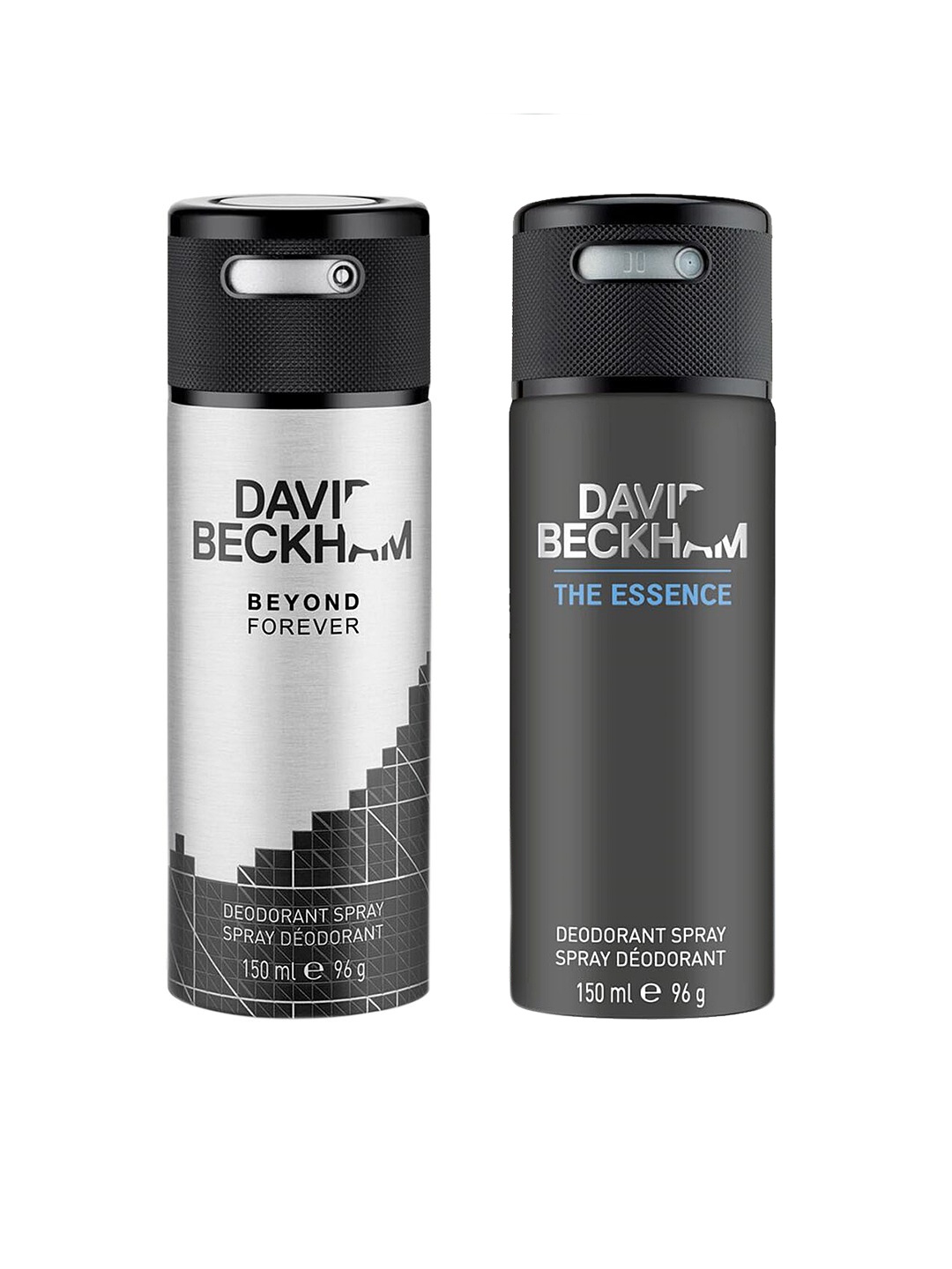 

DAVID BECKHAM Men Pack of 2 Deodorants, Black