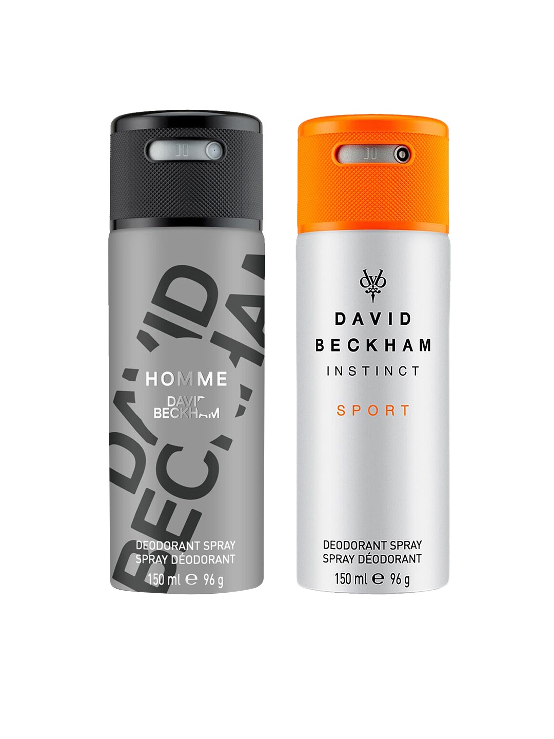 

DAVID BECKHAM Men Pack of 2 Deodorants, Grey