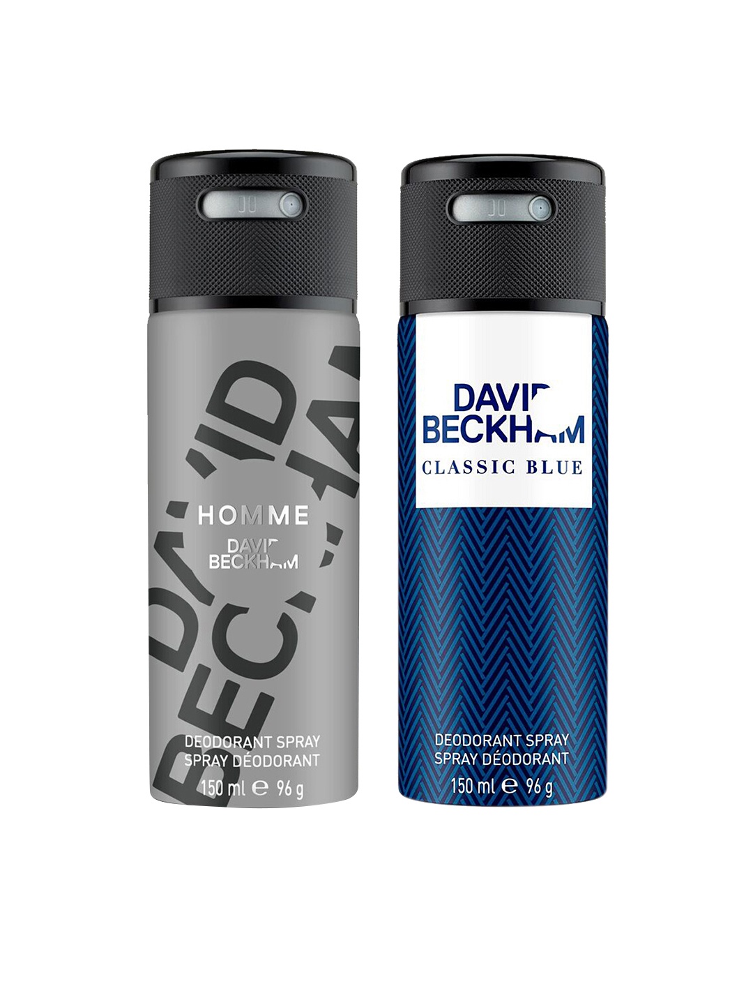 

DAVID BECKHAM Men Pack of 2 Deodorants, Blue