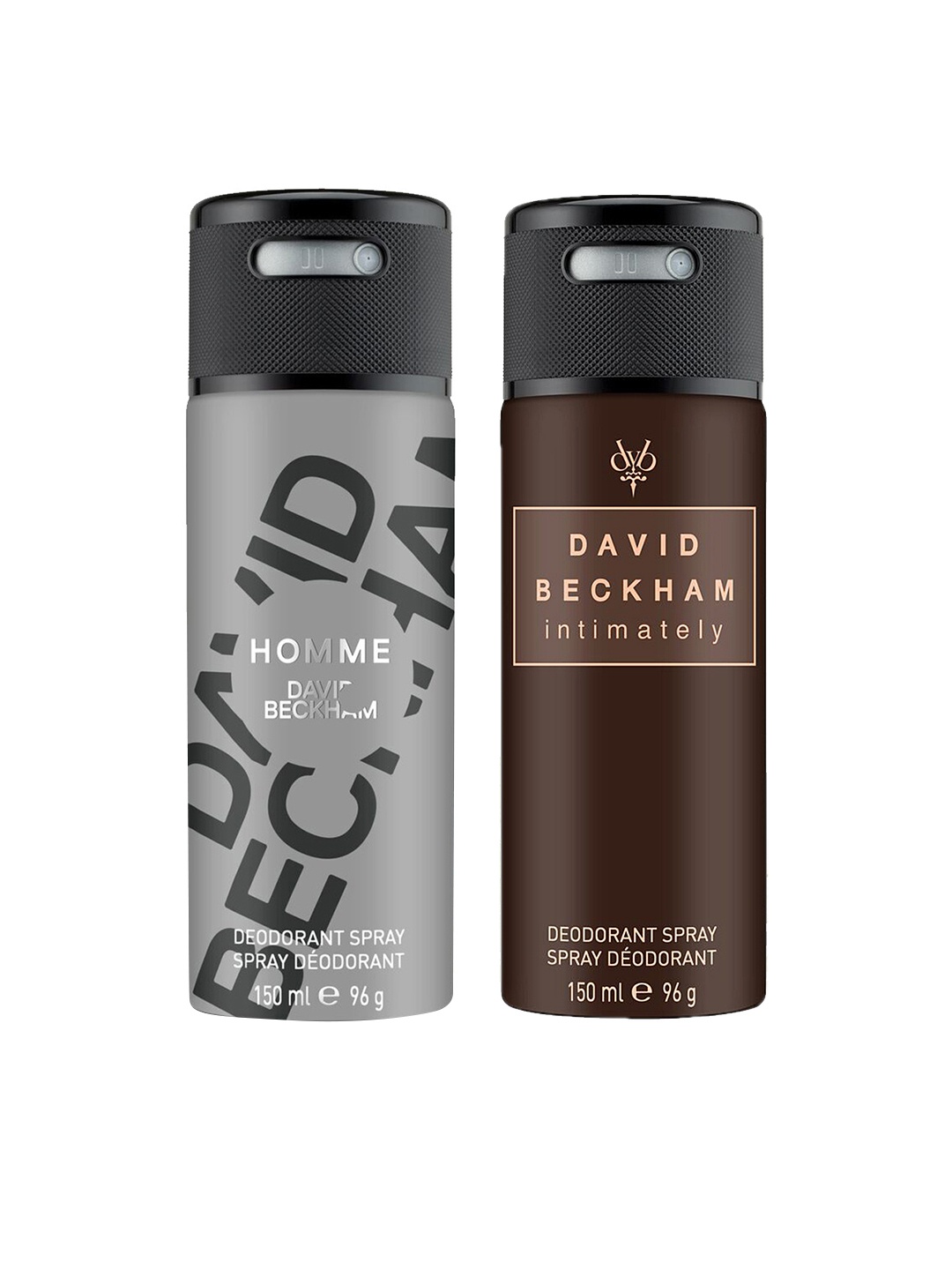 DAVID BECKHAM Men Pack of 2 Deodorants, Grey