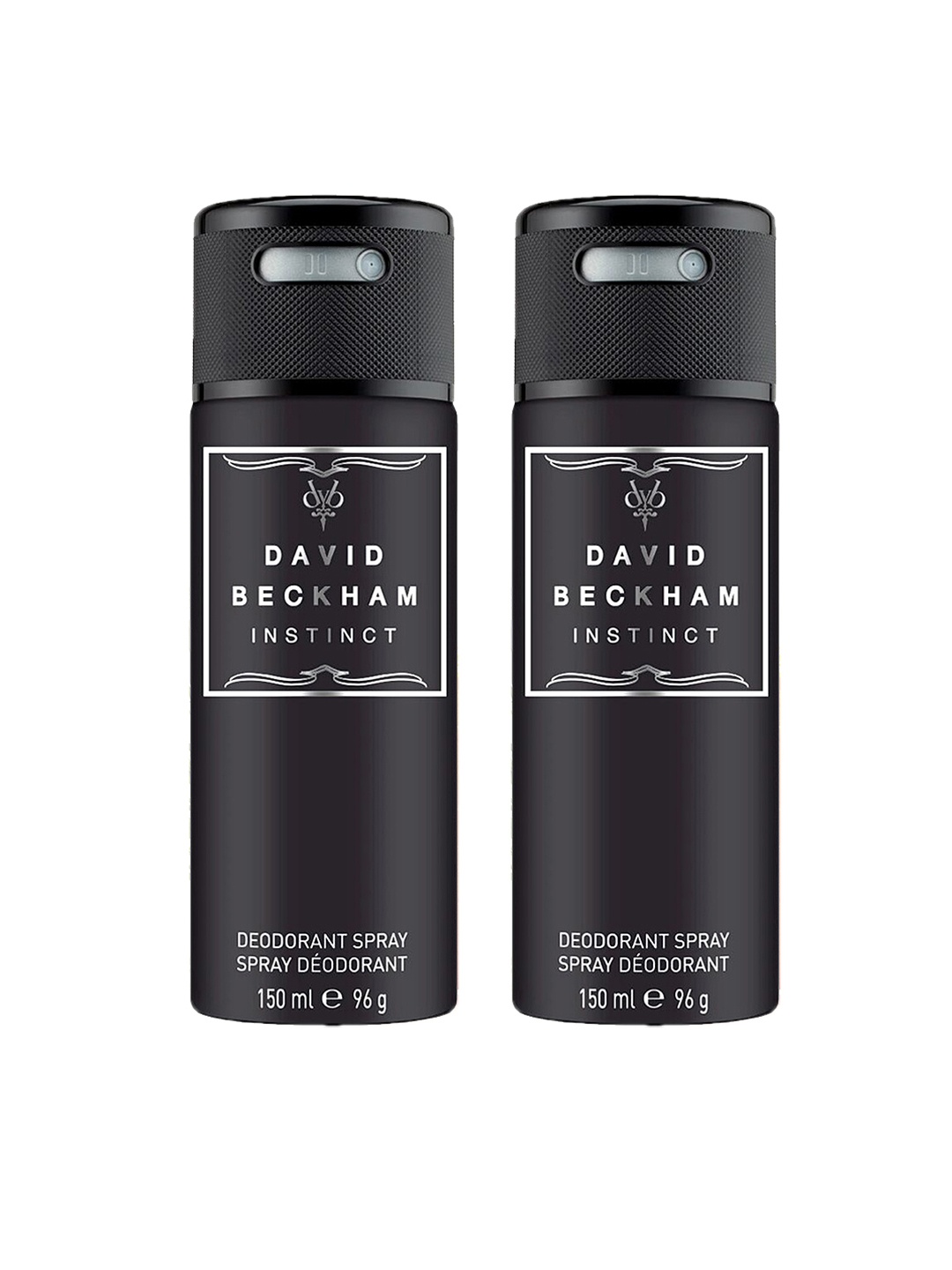DAVID BECKHAM Men Set of 2 The Instinct Deodorants, Black