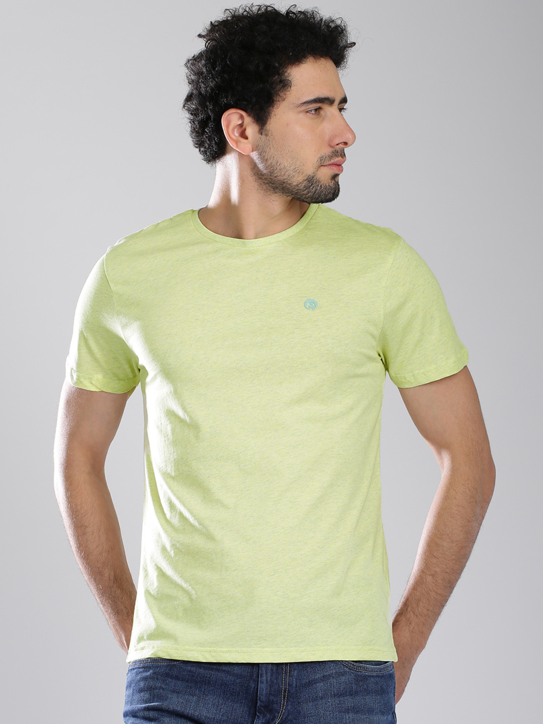 

Bossini Yellow Pure Cotton T-shirt
