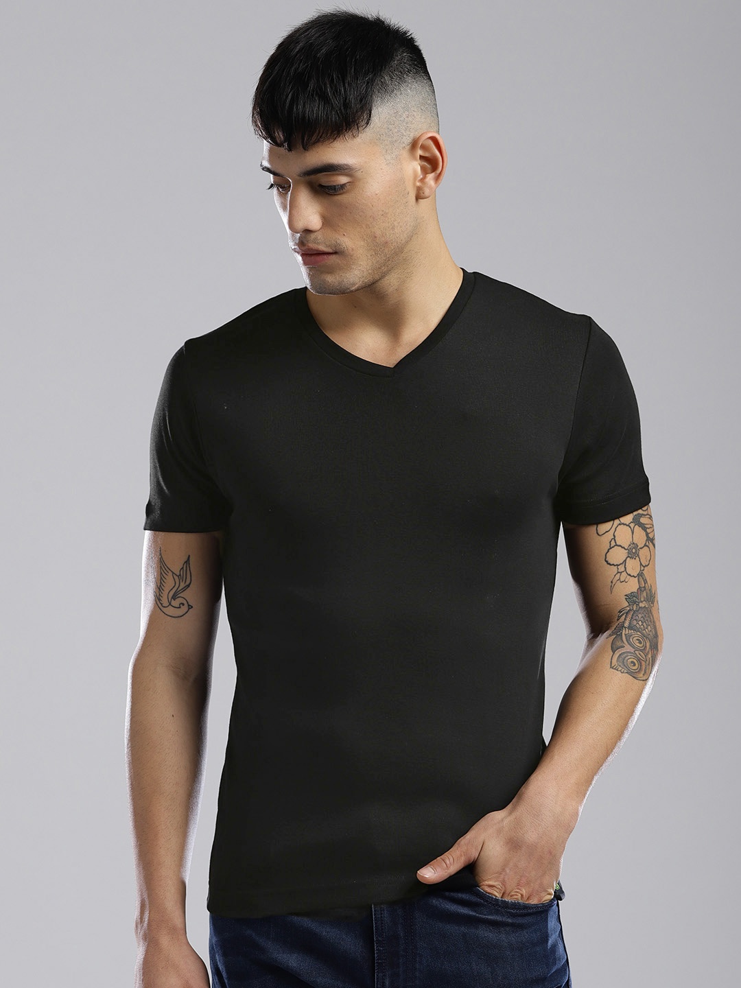 

Bossini Black Pure Cotton T-shirt