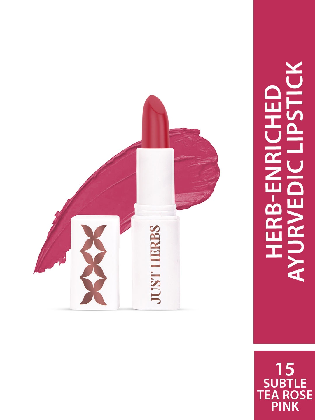 

Just Herbs Women Ayurvedic Creamy Matte Lipstick- 15 Subtle Tea Rose Pink 4.2gm