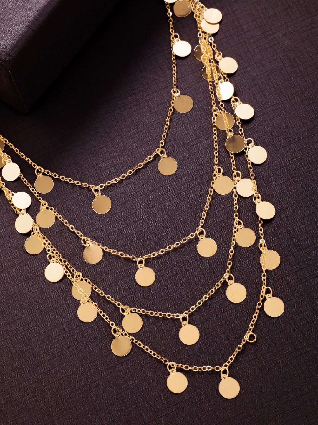 

Tokyo Talkies Gold-Plated Handcrafted Multi Layered Necklace