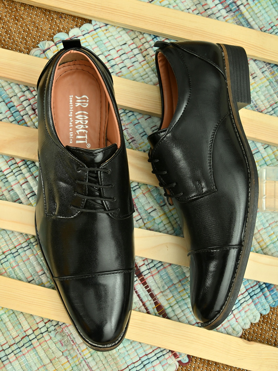 

Sir Corbett Men Black Formal Shoes