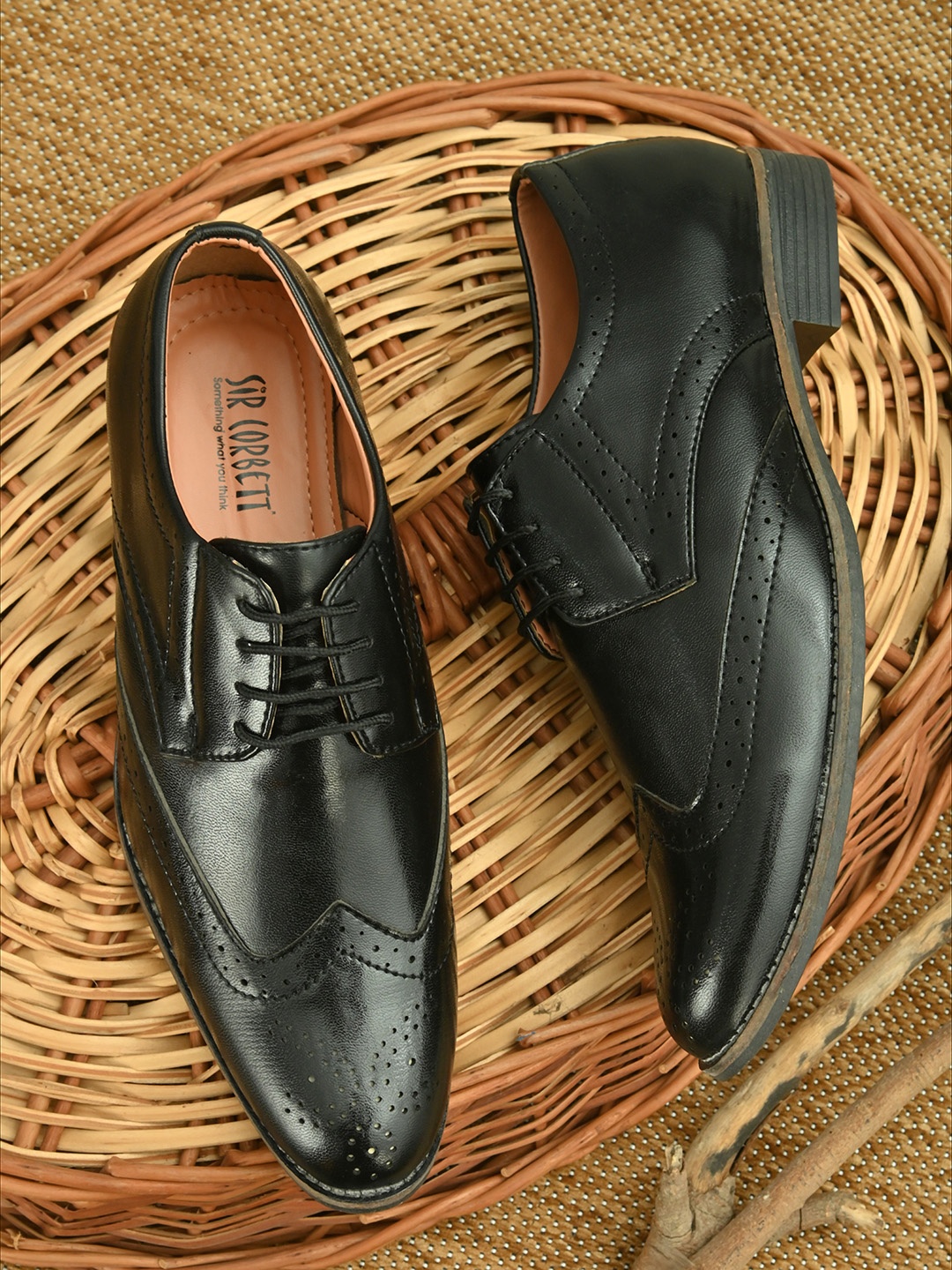 

Sir Corbett Men Black Formal Shoes