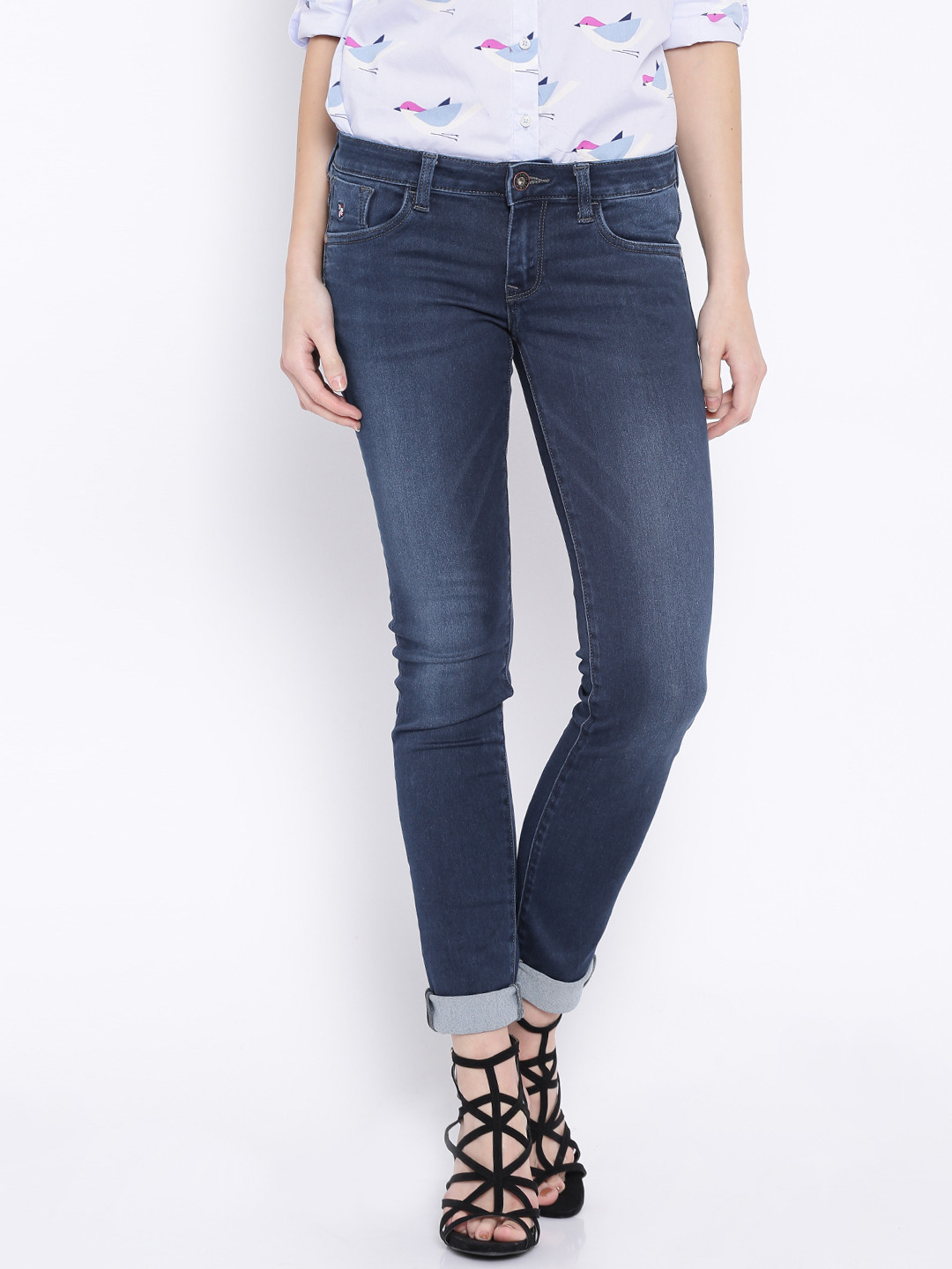 

U.S. Polo Assn. Blue Skinny Fit Stretchable Jeans