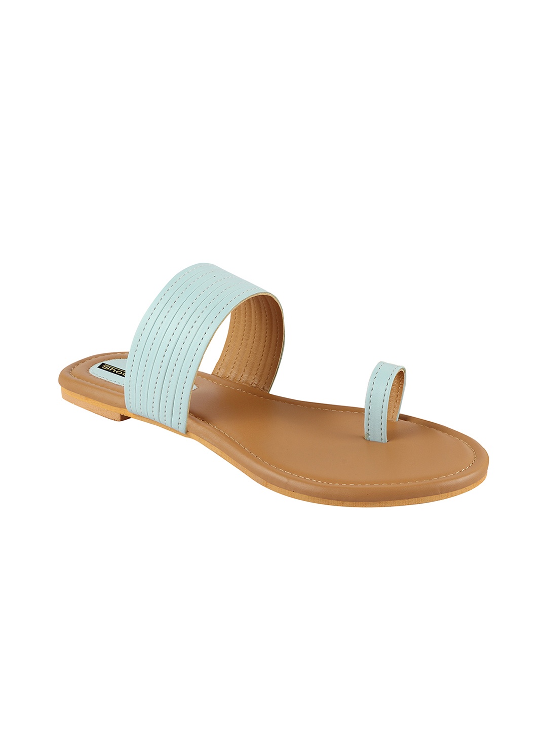 

Shoetopia Women Blue Solid One Toe Flats