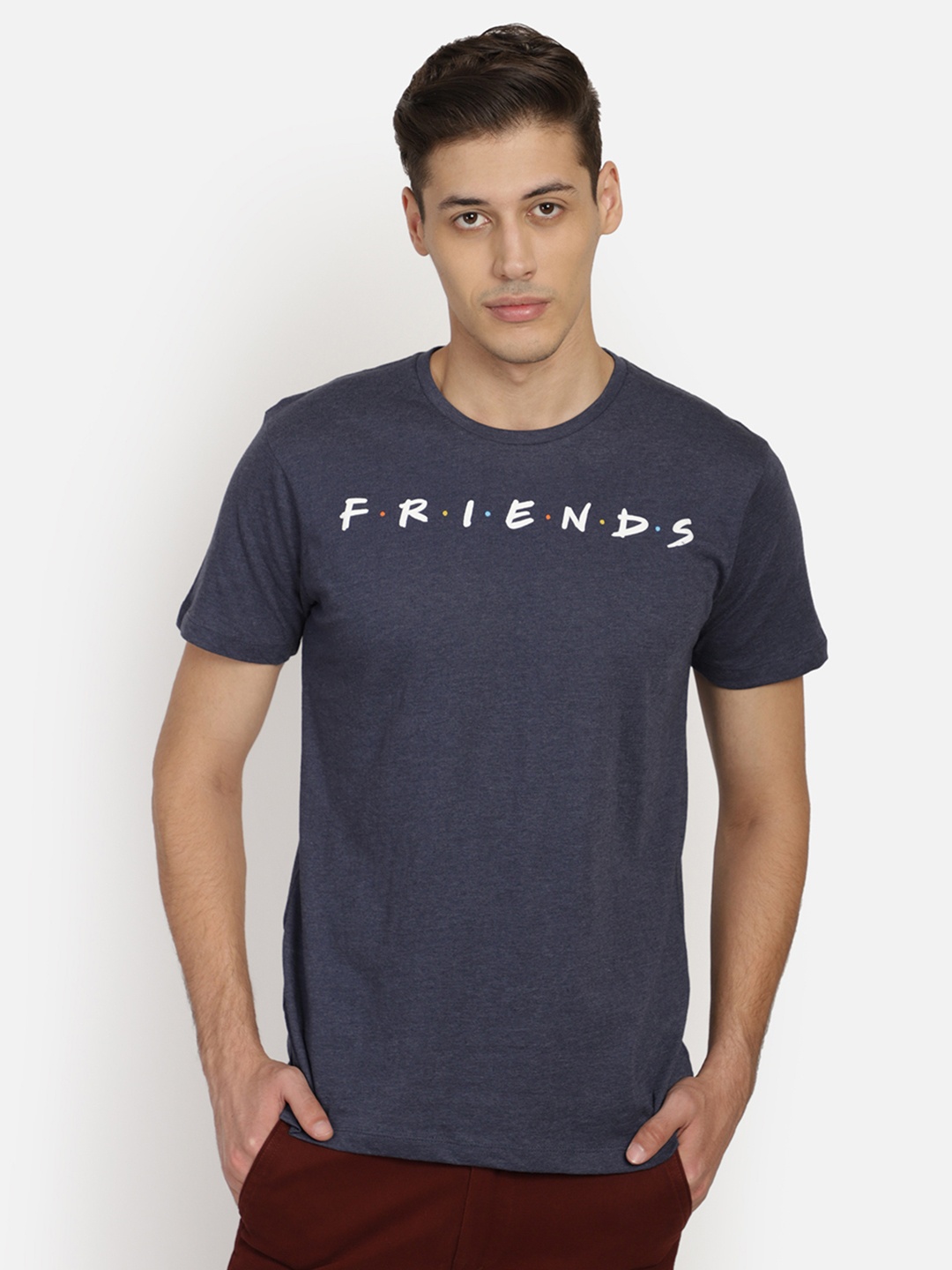 

Free Authority Friends featured Navy Tshirt for Men, Navy blue