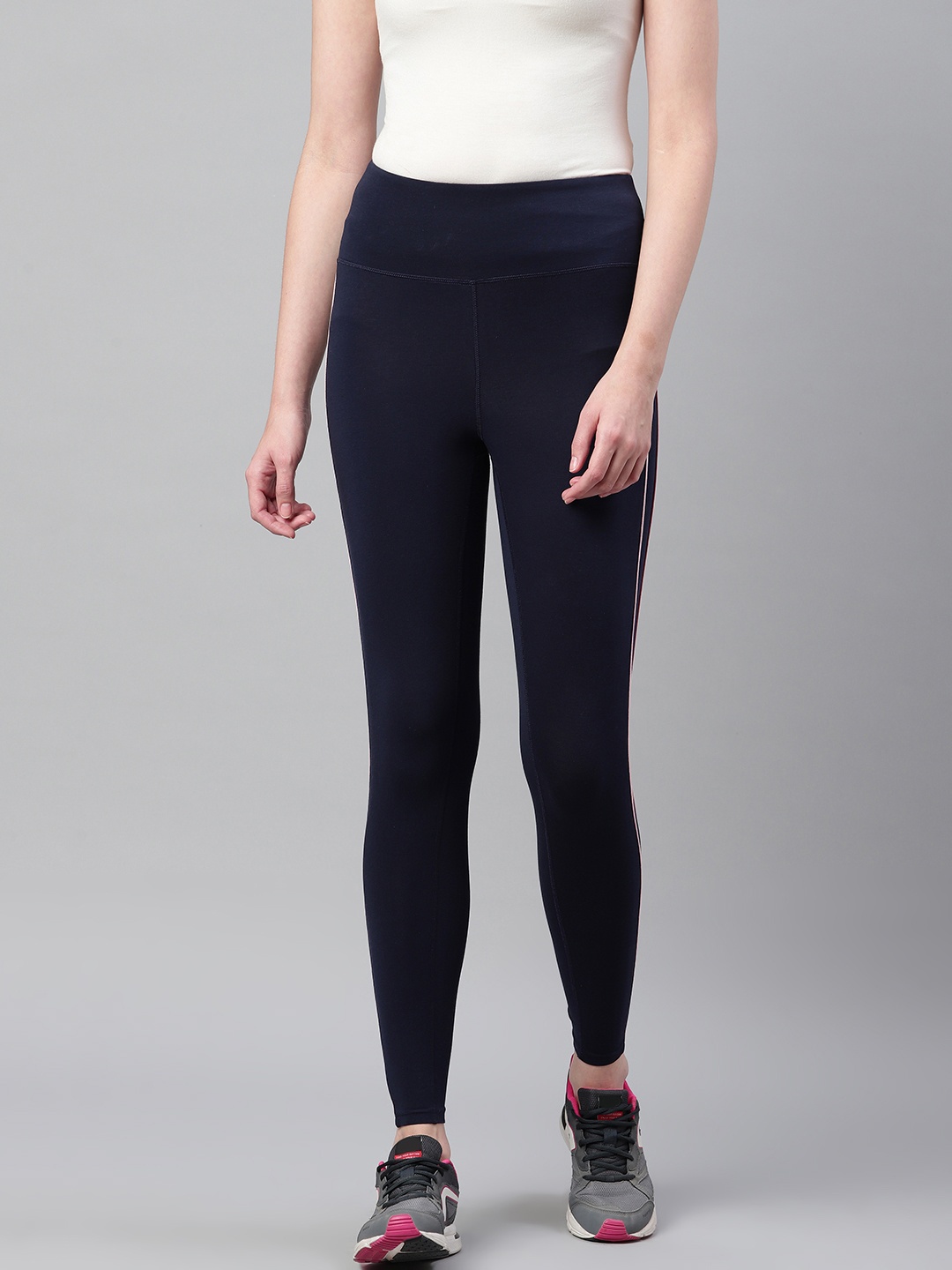 

Marks & Spencer Women Navy Blue Solid Tights