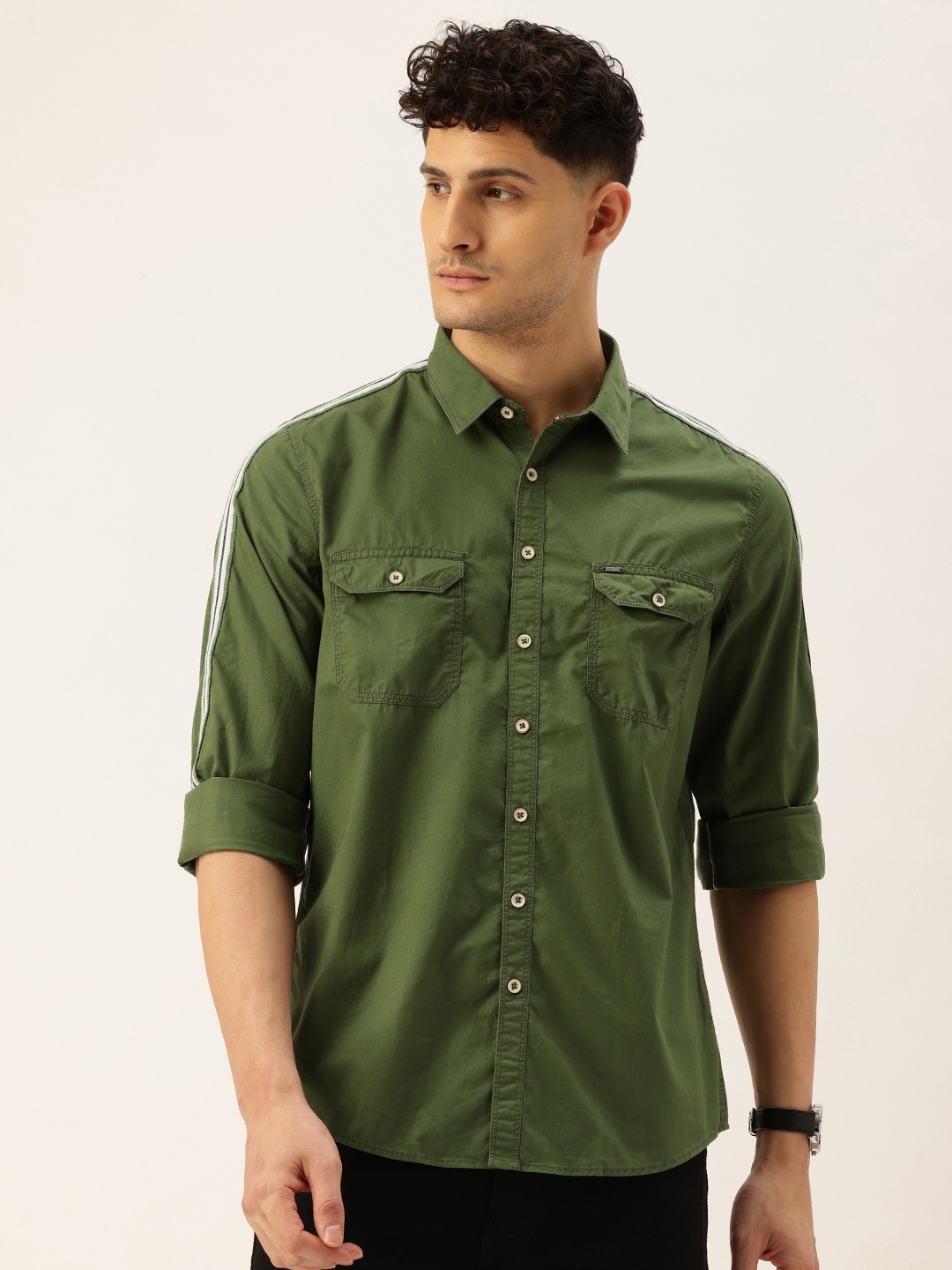 

Lee Cooper Pure Cotton Casual Shirt, Green