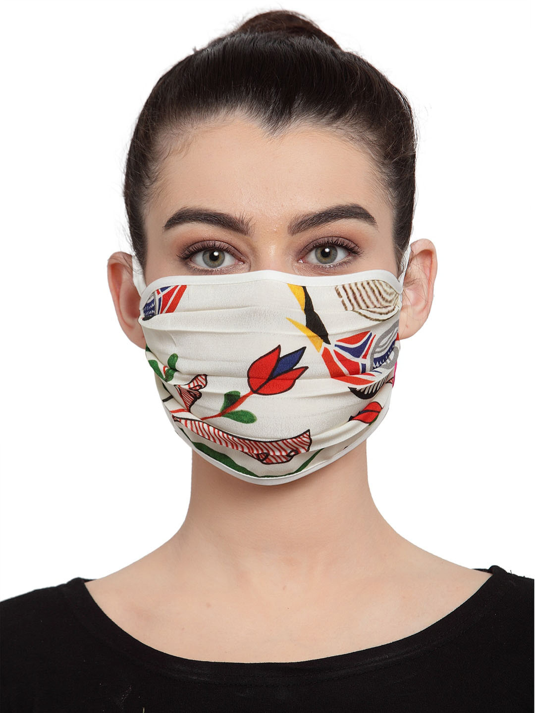 

Masaba Unisex White & Red Printed Reusable 2-Ply Protective Outdoor Mask