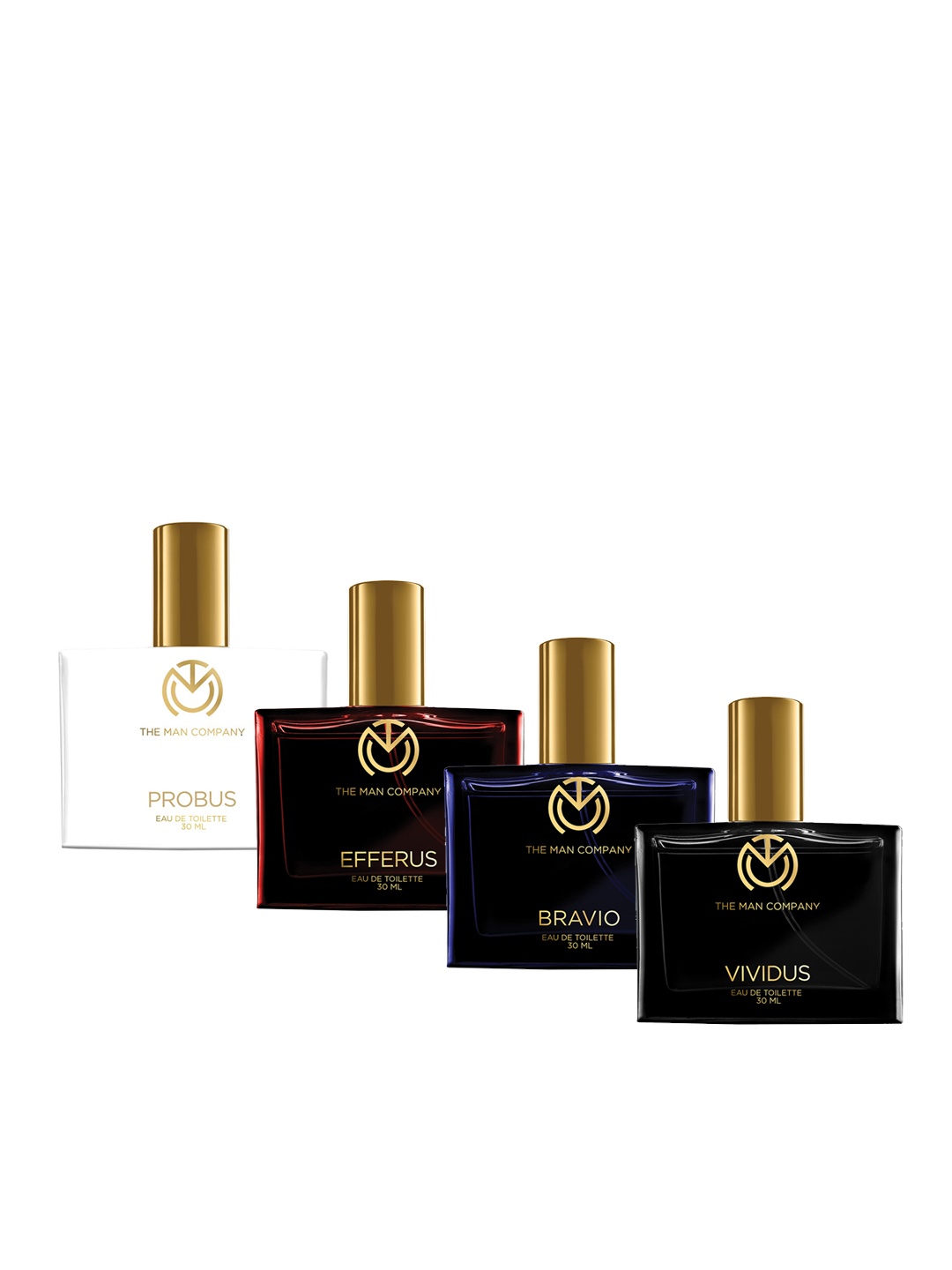 

THE MAN COMPANY Set of 4 Eau de Toilette Perfumes - Bravio, Efferus, Probus & Vividus, Navy blue