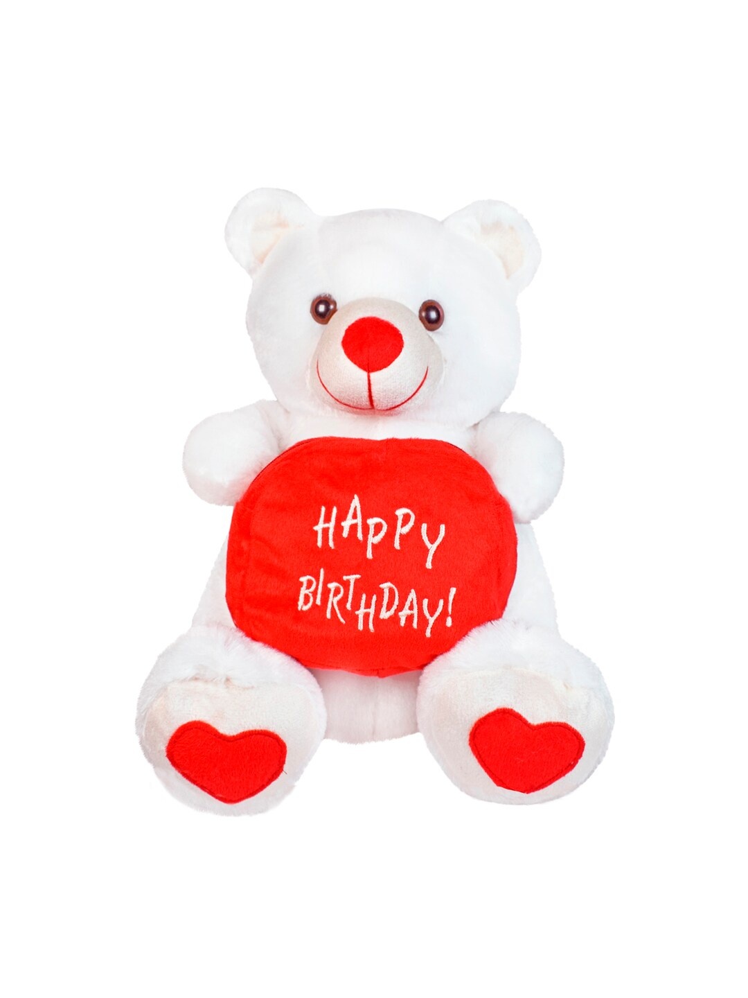 

Ultra Unisex Kids White & Red Happy Birthday Teddy Soft Toy