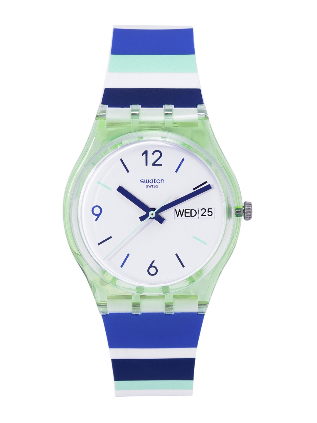 

Swatch Unisex White Analogue Swiss Made Water Resistant Watch GG711