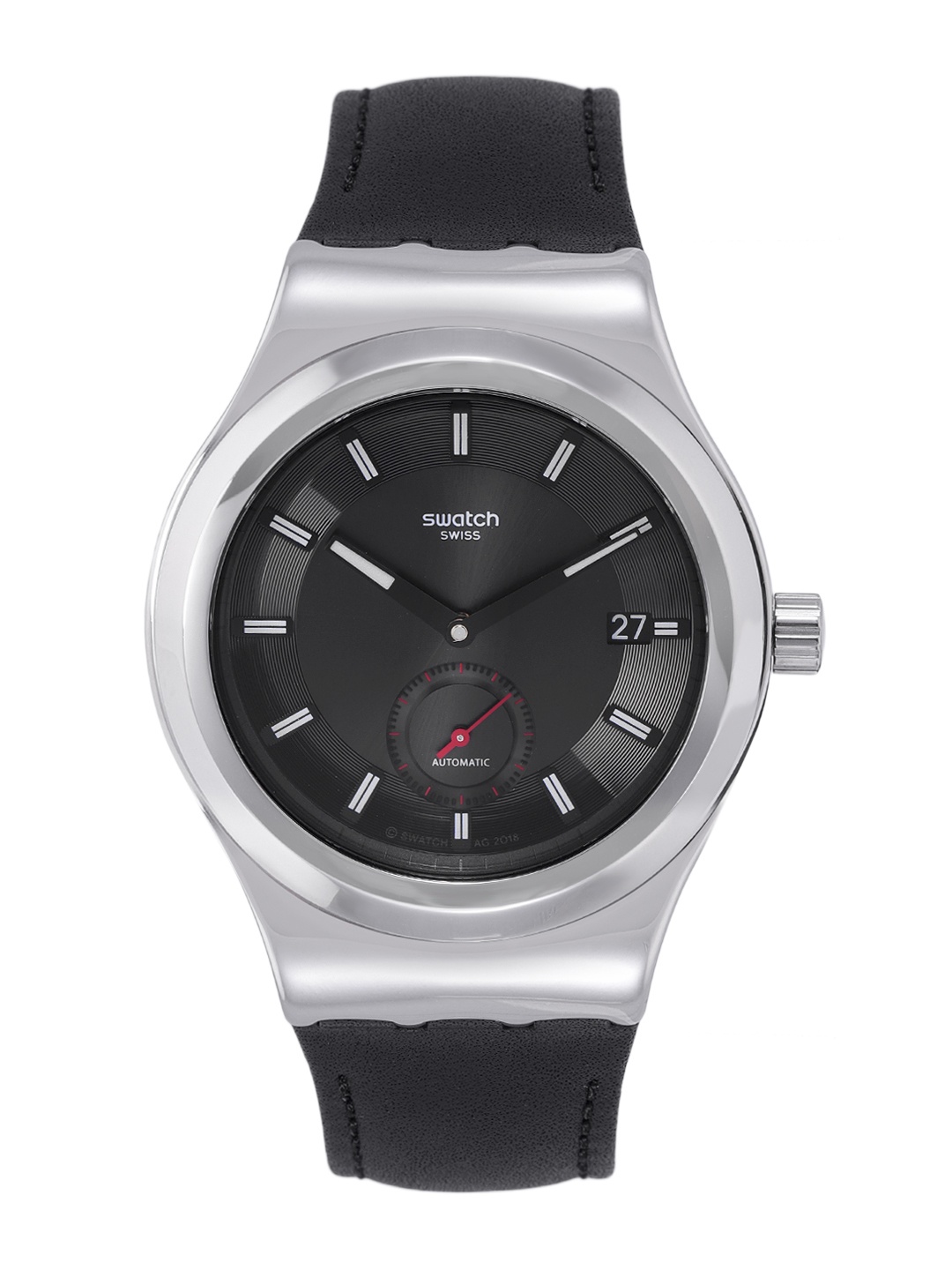 

Swatch Unisex Black Water Resistant Swiss Made Automatic Watch SY23S400