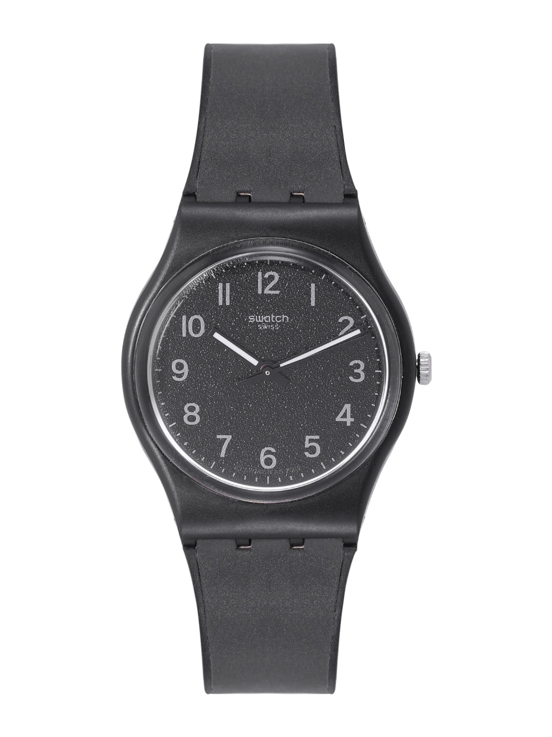 

Swatch Unisex Black Swiss Made Water Resistant Analogue Watch GB326