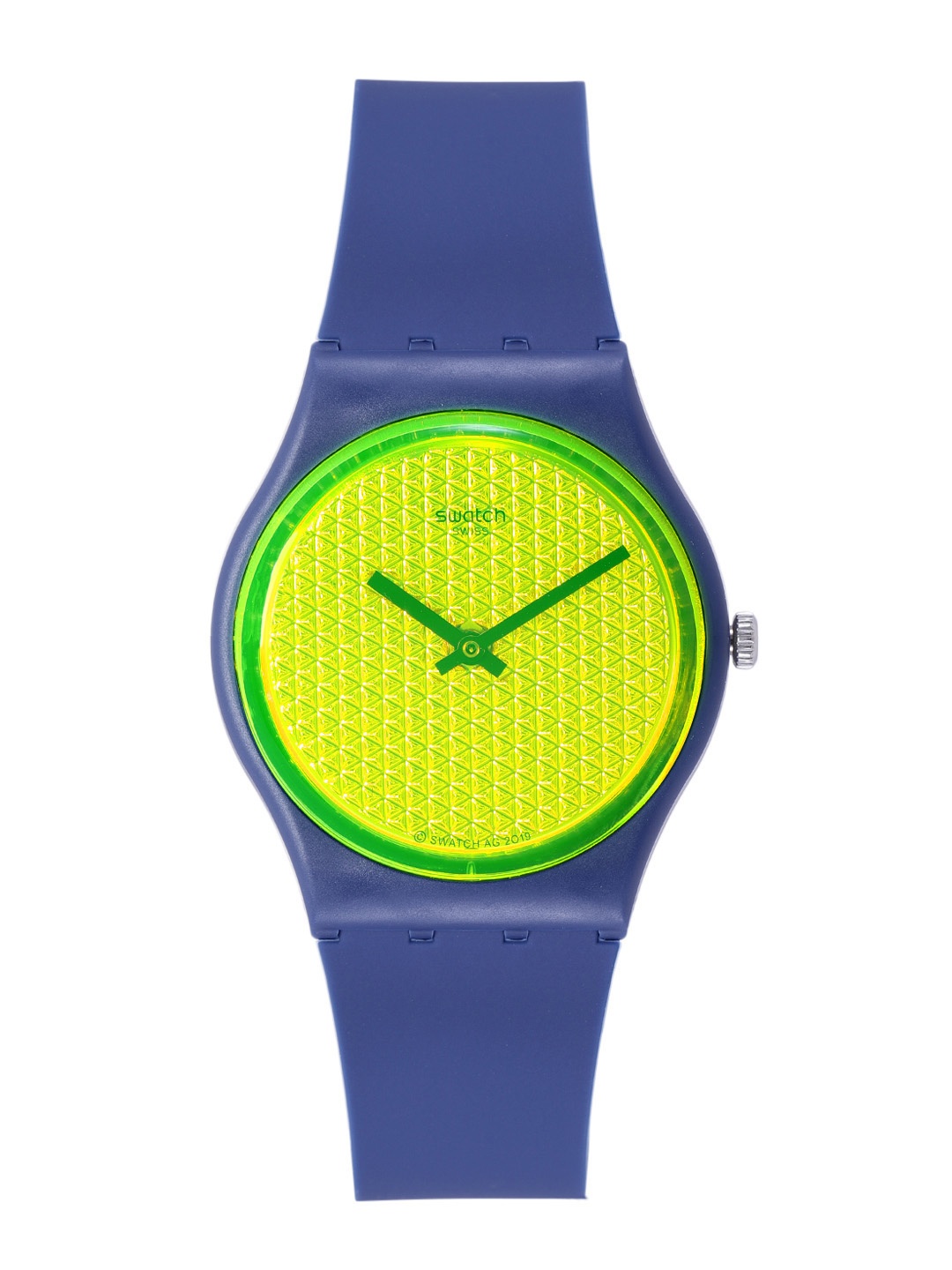 

Swatch Unisex Fluorescent Green Swiss Made Water Resistant Analogue Watch GN266