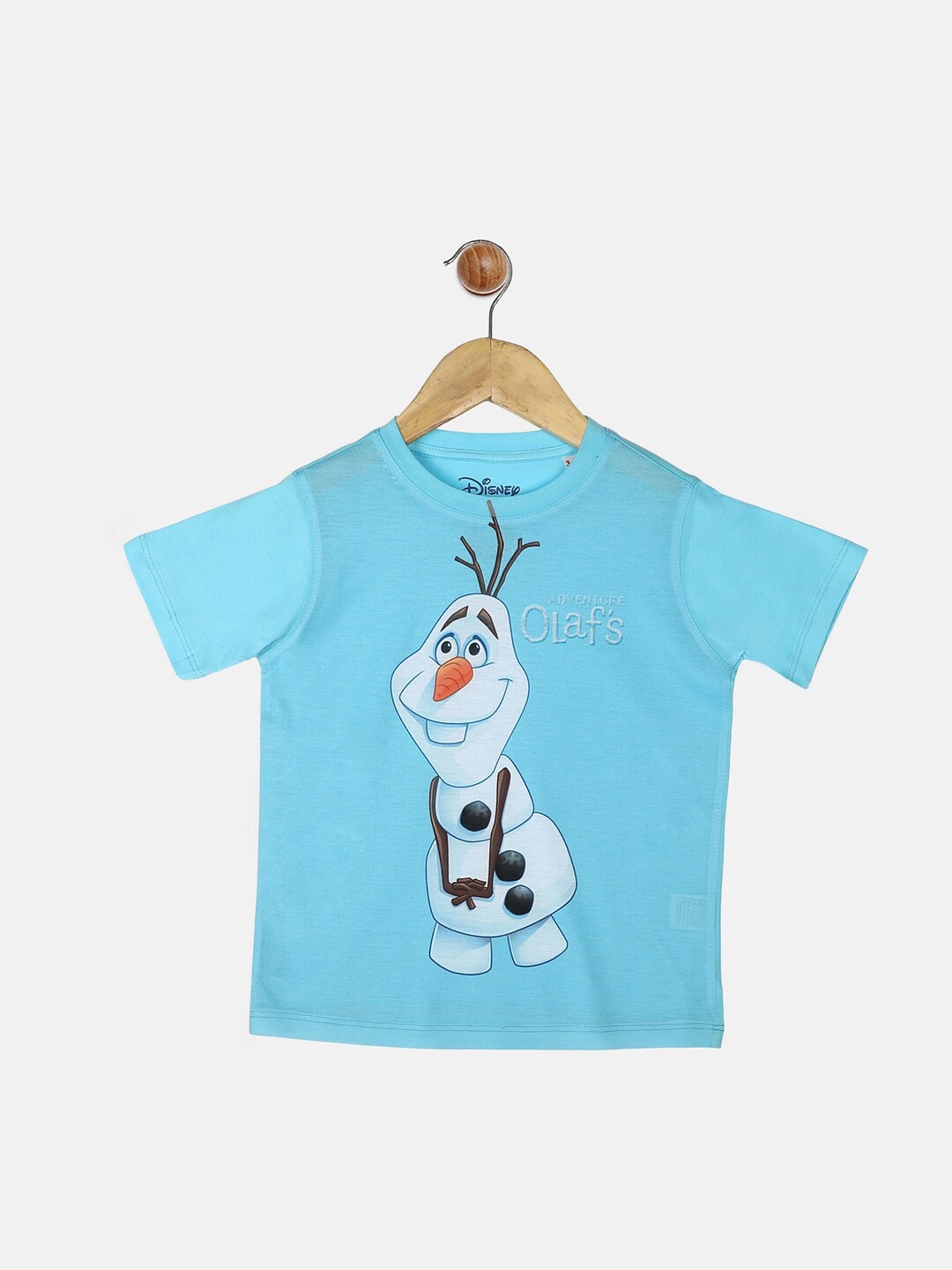 

YK Disney Boys Blue Olaf Printed Round Neck T-shirt