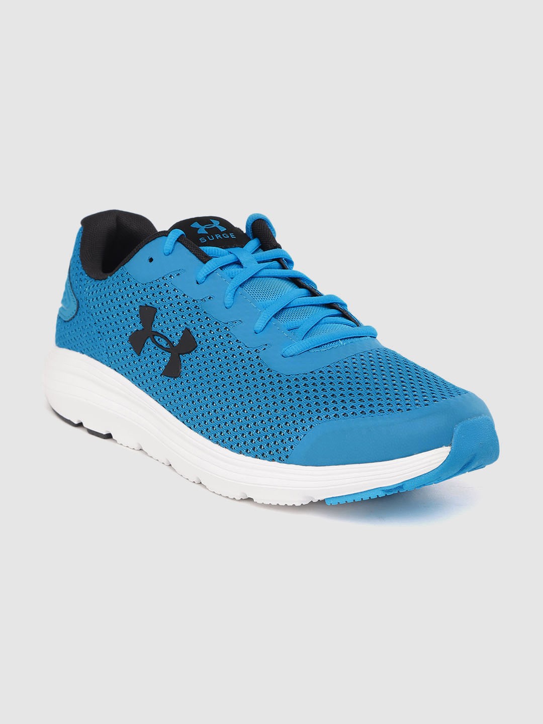 

UNDER ARMOUR Men Blue & Black Woven Design Surge 2 Running Shoes