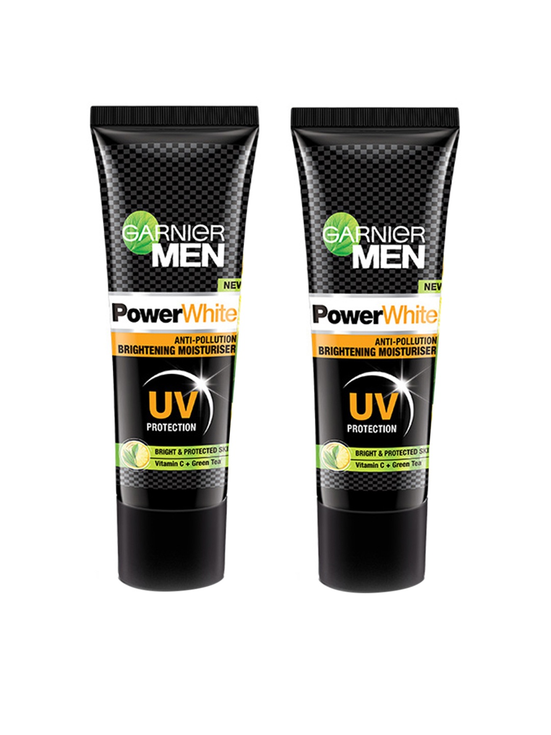 

Garnier Men Set of 2 PowerWhite Anti-Pollution Brightening Moisturizer, Black