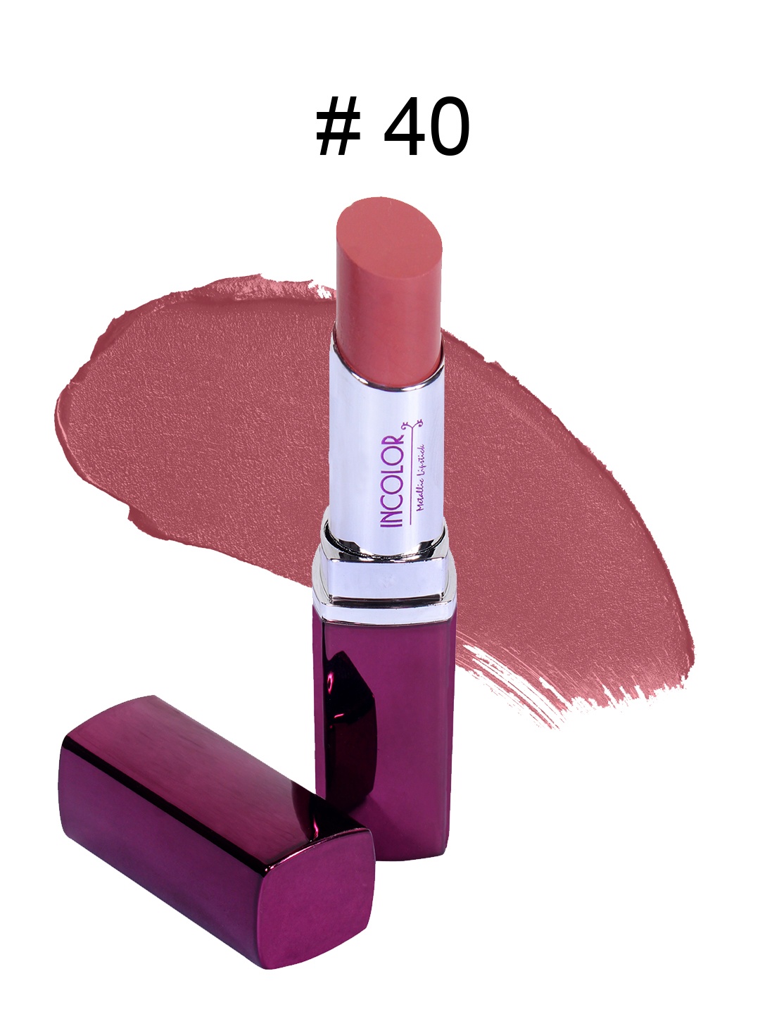 

INCOLOR Metallic Lipstick Hot Pink- 40 3.7g