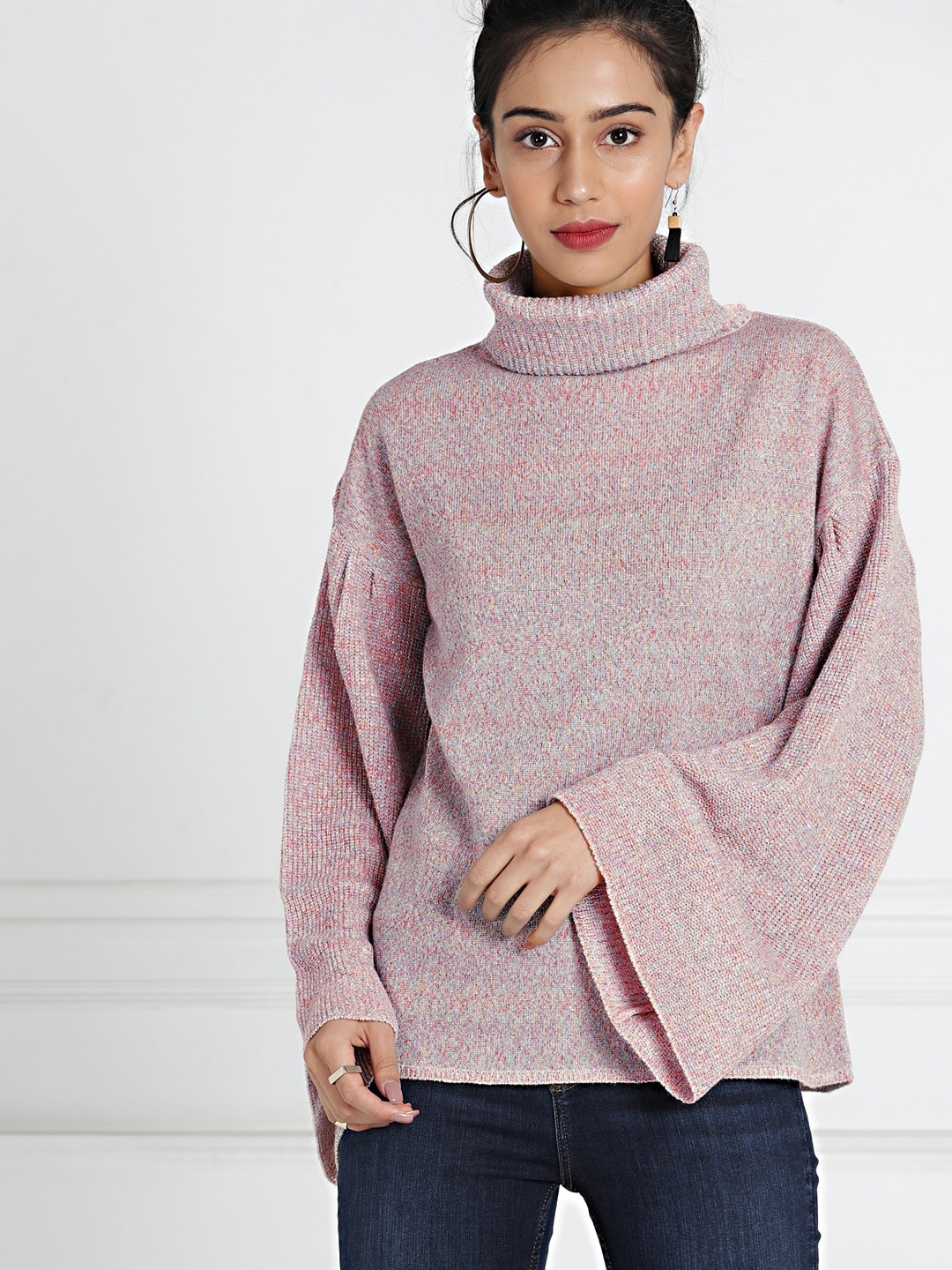 

all about you Women Pink with Multicolour Lurex Pullover