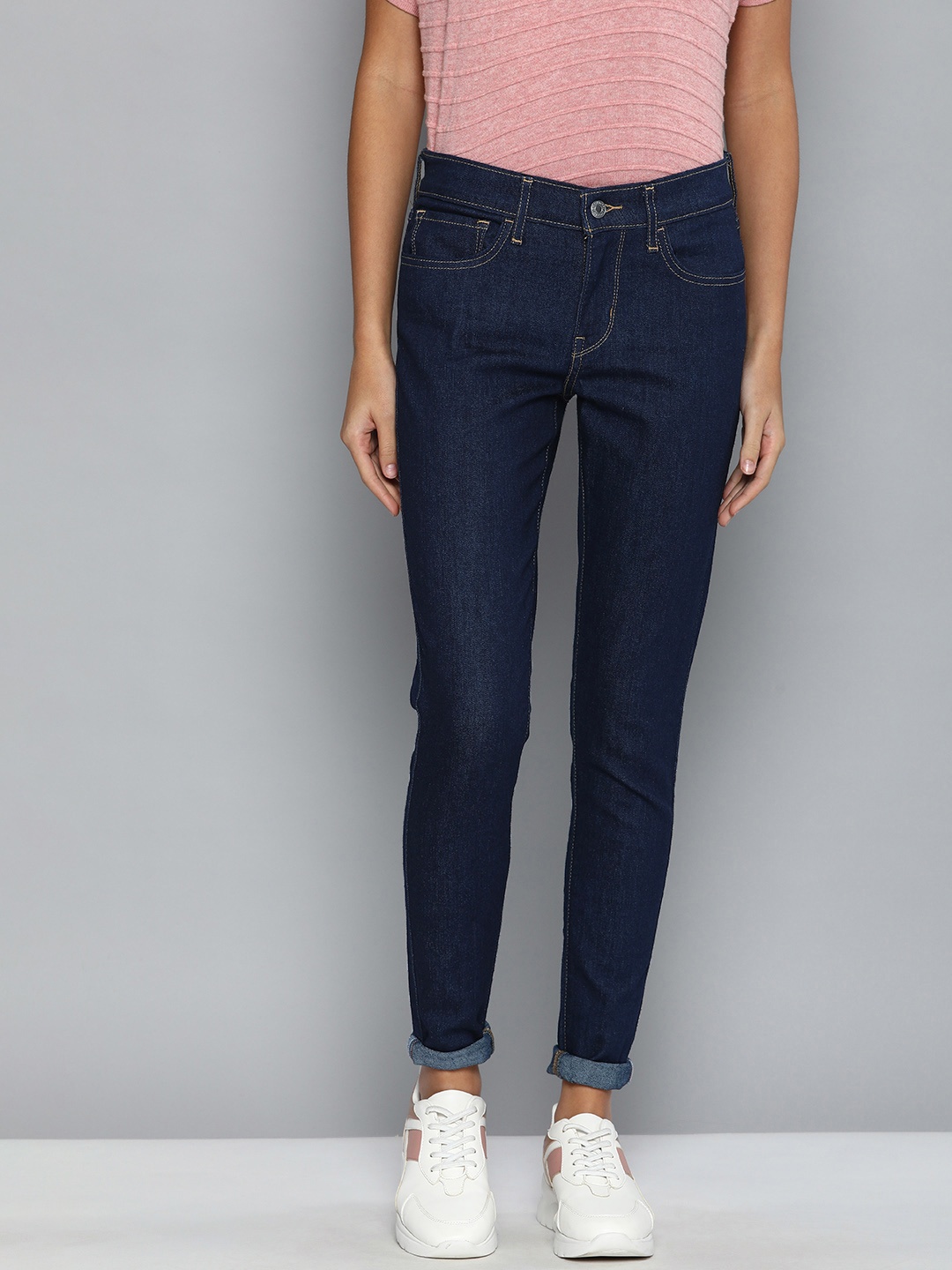 

Levis Women 710 Super Skinny Fit Mid-Rise Stretchable Jeans, Blue