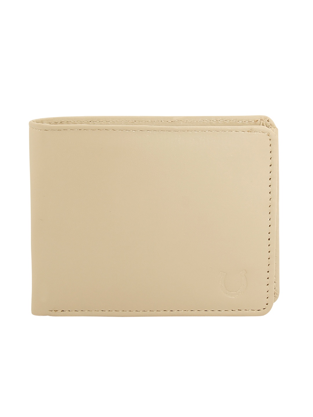 

Blacksmith Men Beige Solid Two Fold Wallet