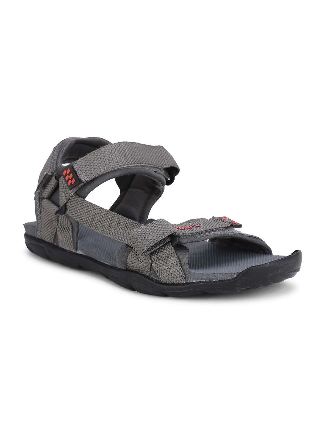 

Sparx Men Grey & Red Sports Sandals