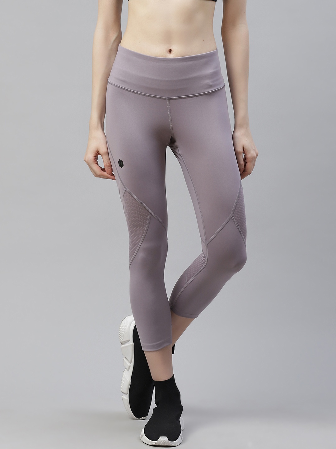 

UNDER ARMOUR Women Lavender Solid Tights