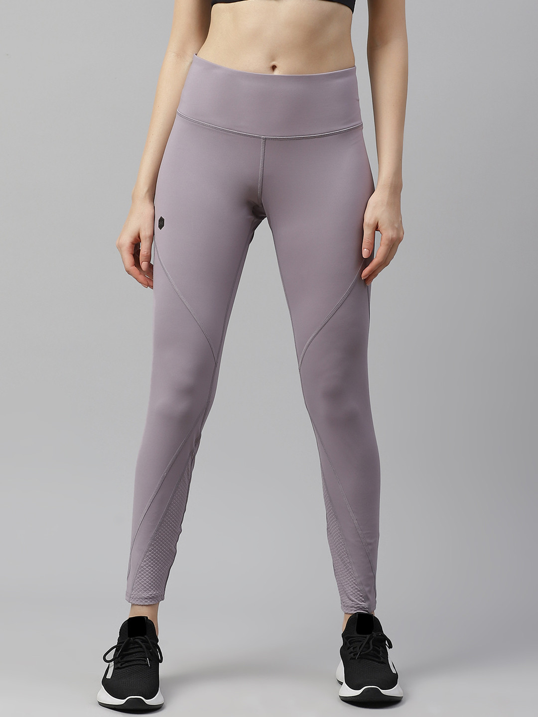 

UNDER ARMOUR Women Lavender Solid Rush Tights