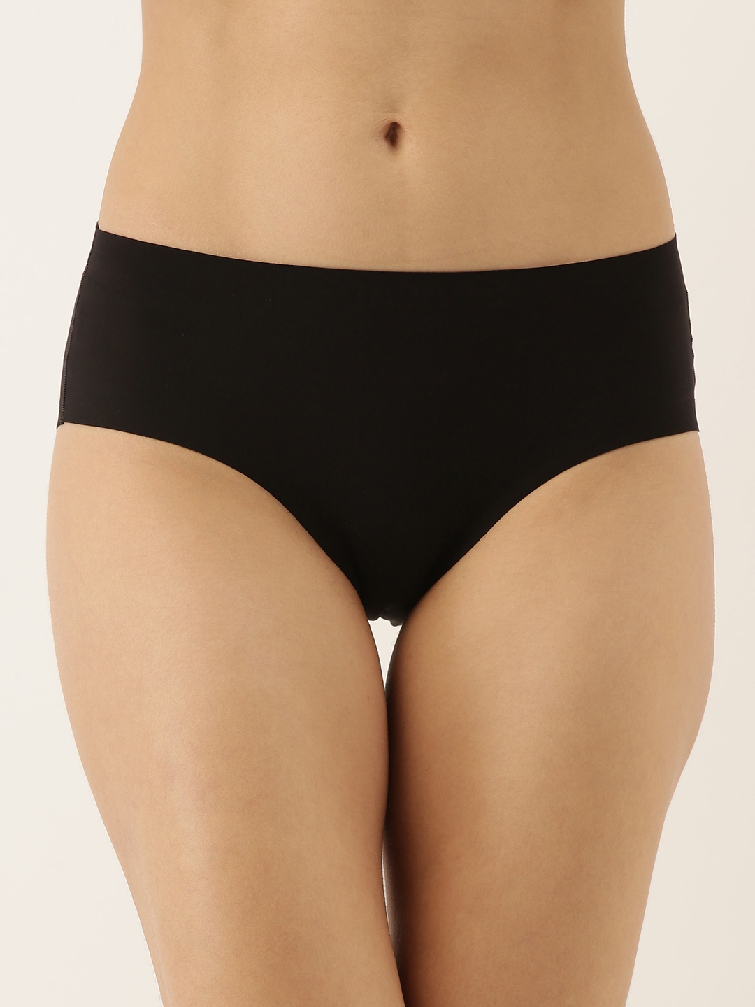 

Amante Women Solid Low Rise Seamless Vanish Hipster Brief - PAN11412, Black