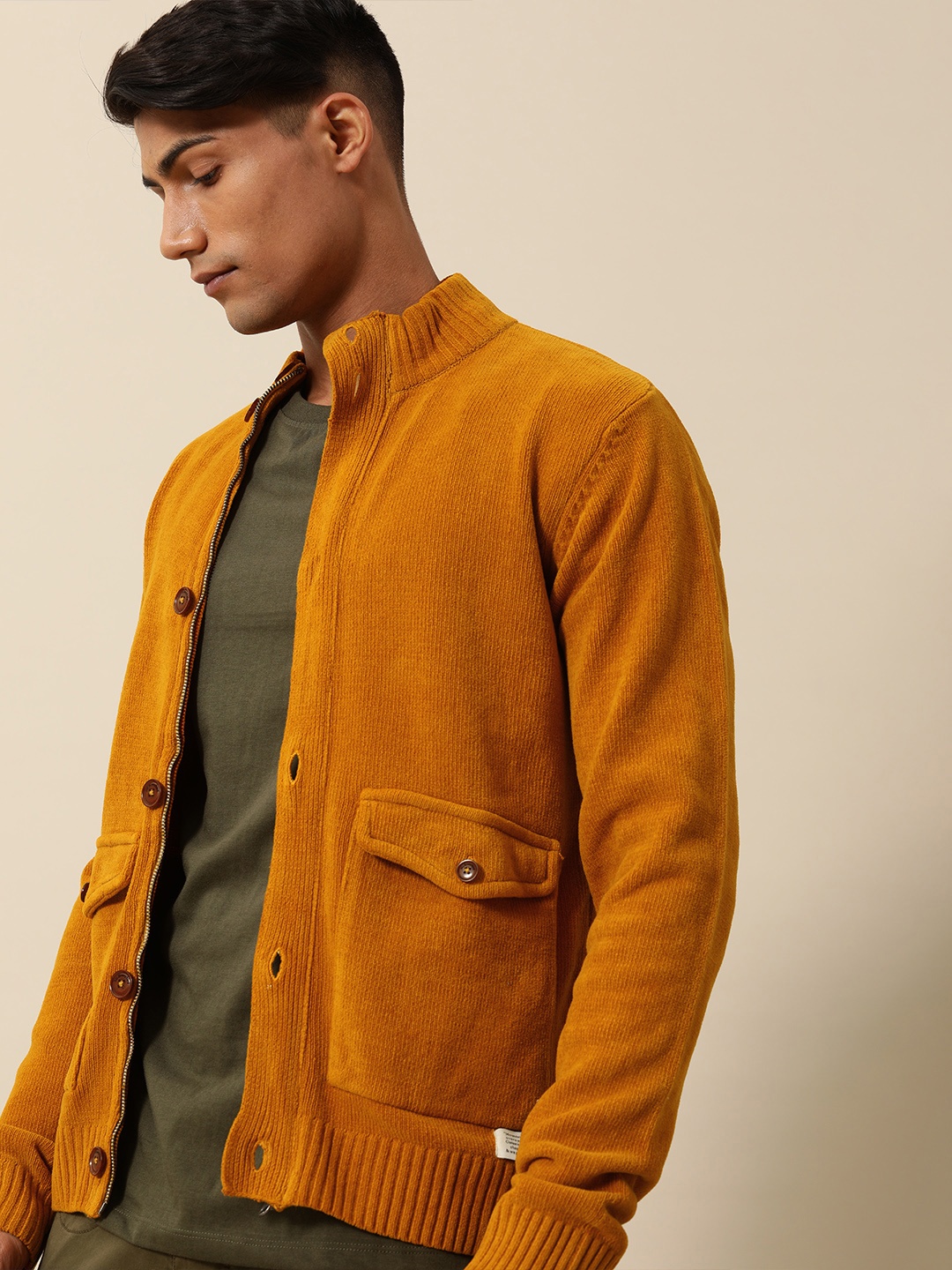 

Mr Bowerbird Men Mustard Cardigan