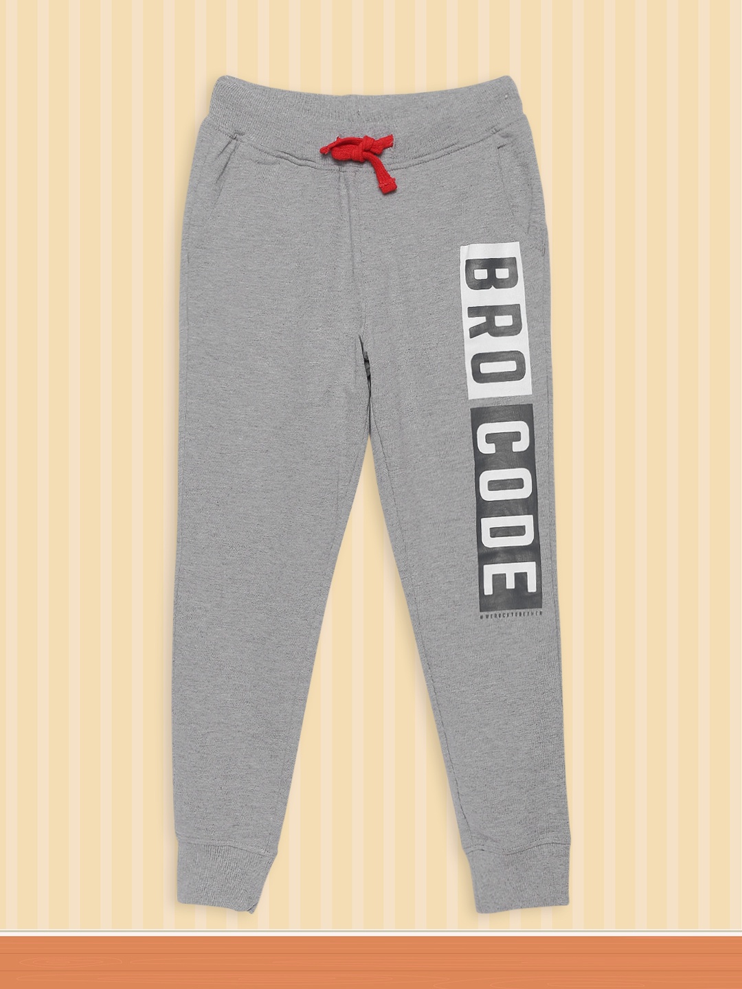 

YK Boys Grey Printed Joggers