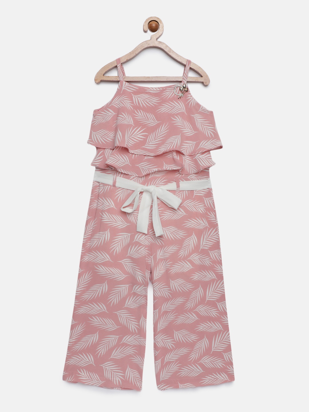 

Tiny Girl Girls Pink Printed Basic Jumpsuit