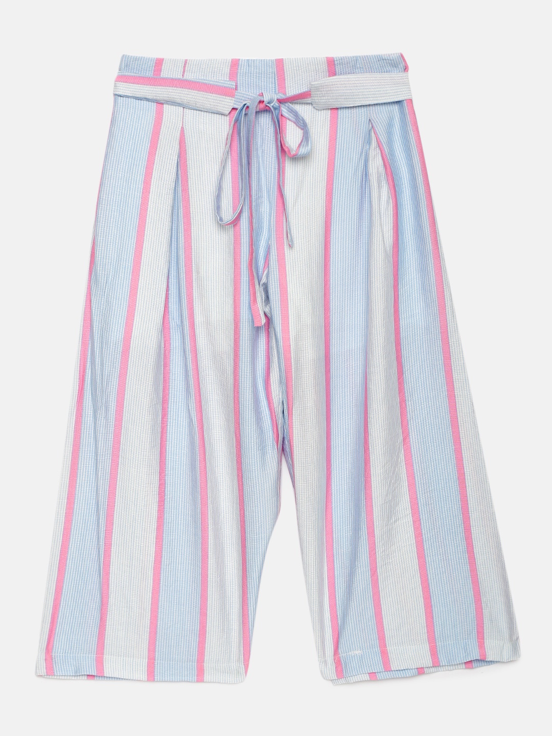 

Tiny Girl Girls Blue & Pink Striped Wide leg Palazzos