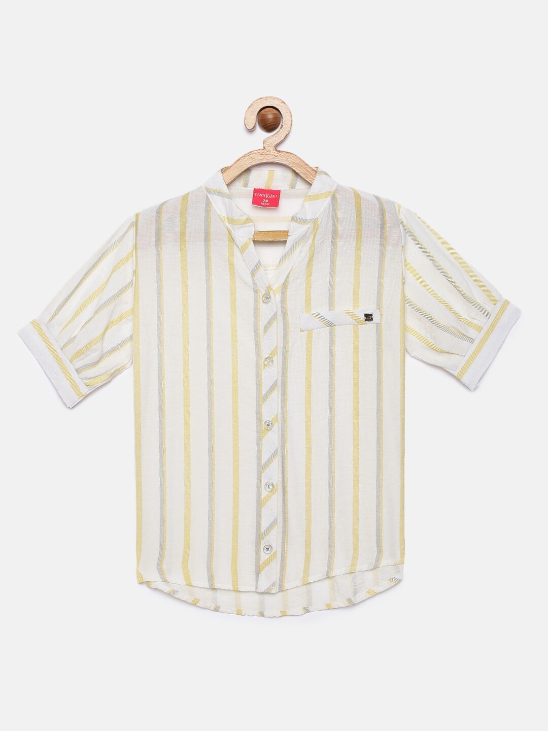 

Tiny Girl Girls Off-White Striped Shirt Style Top