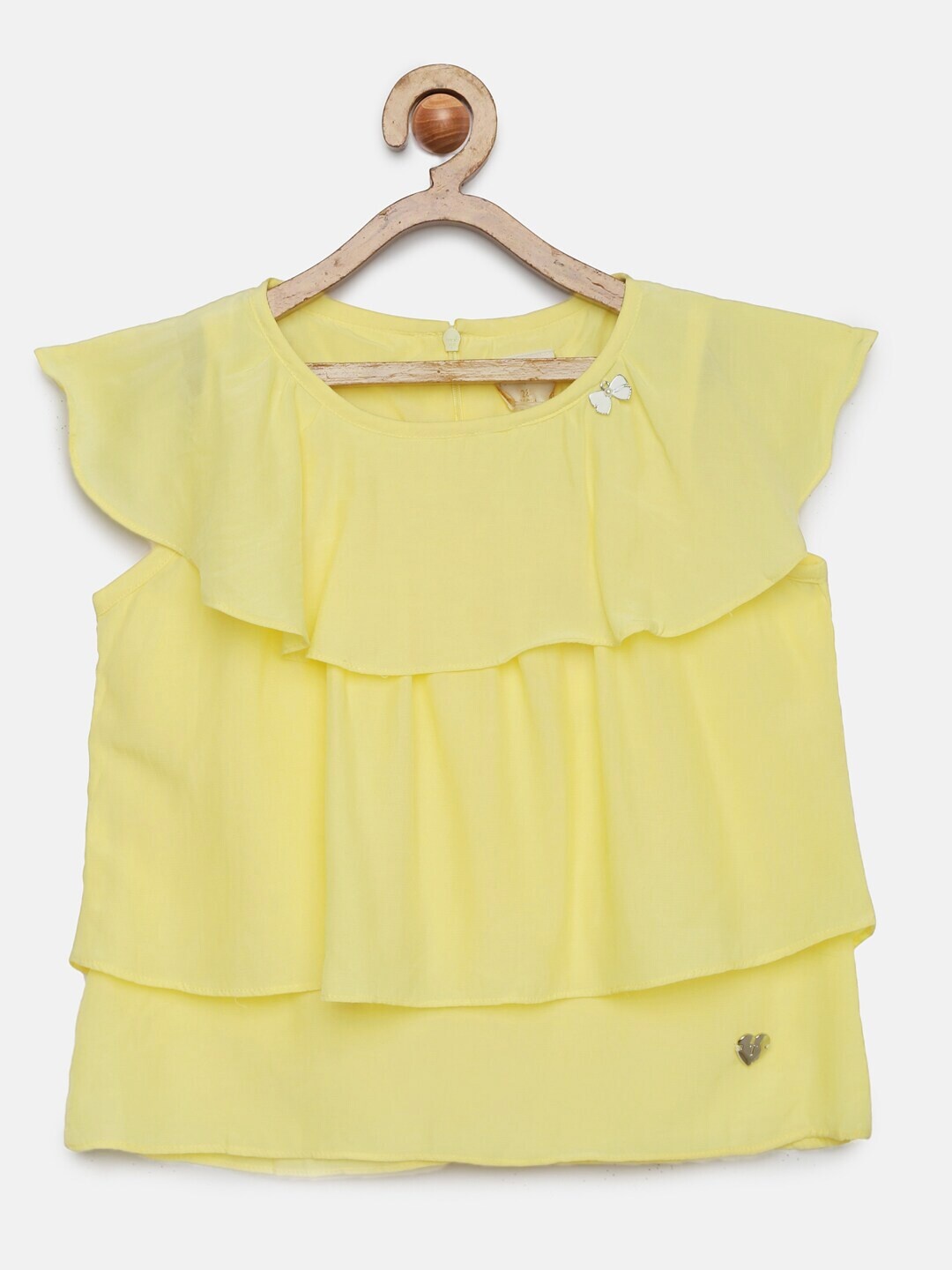 

Tiny Girl Yellow Solid Top