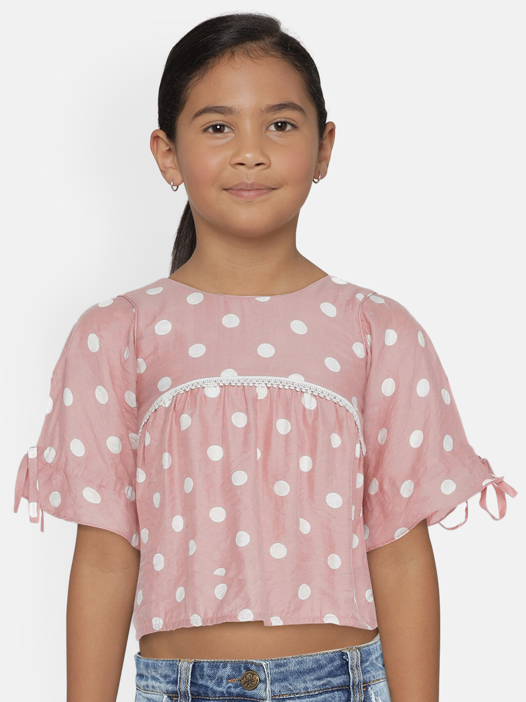 

Tiny Girl Girls Pink Printed Top