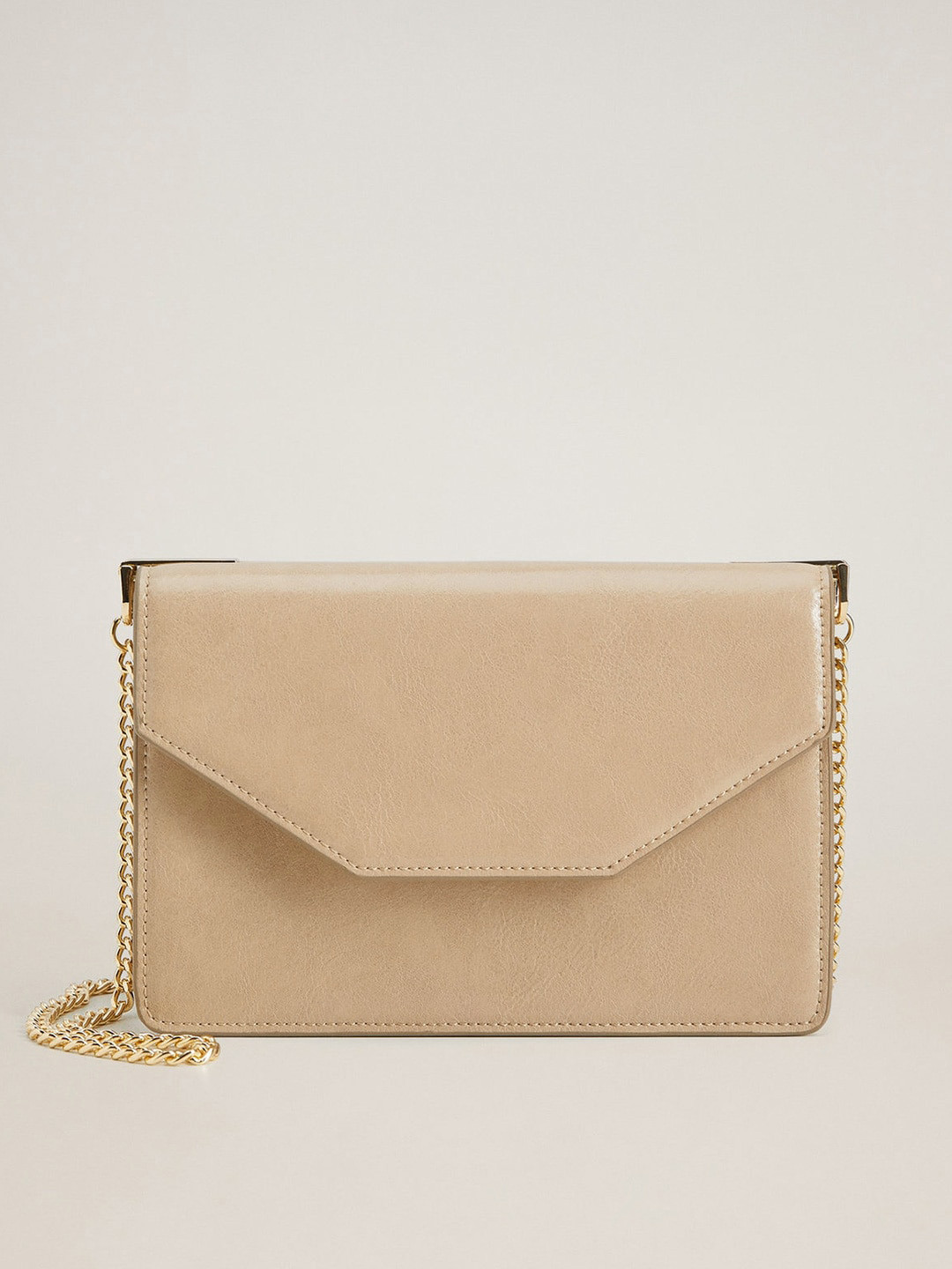 

MANGO Beige Solid Sling Bag