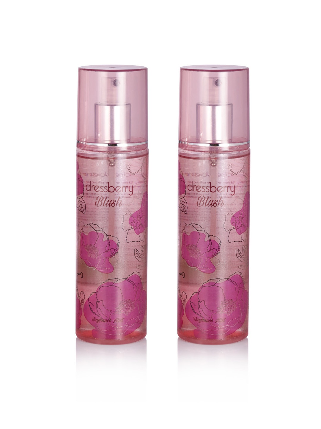 

DressBerry Set of 2 Blush Fragnance Body Mists, Pink