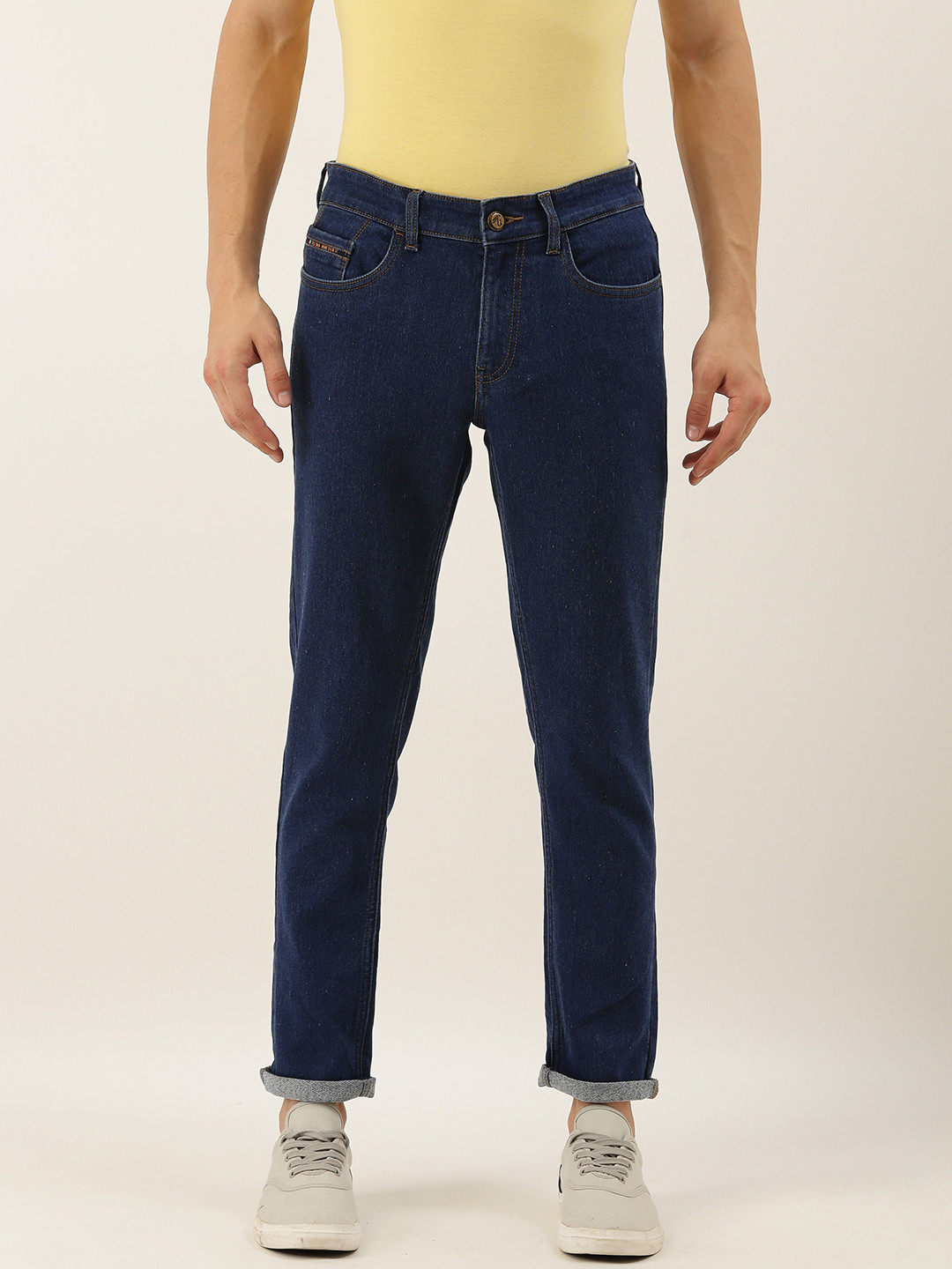 

The Indian Garage Co Men Blue Slim Fit Mid-Rise Clean Look Jeans