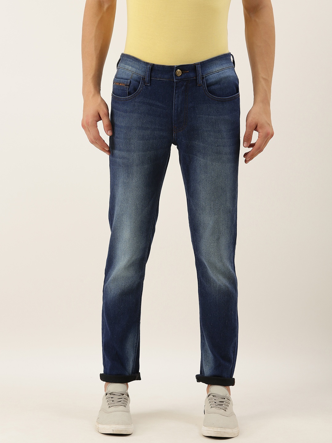 

The Indian Garage Co Men Blue Slim Fit Mid-Rise Clean Look Jeans