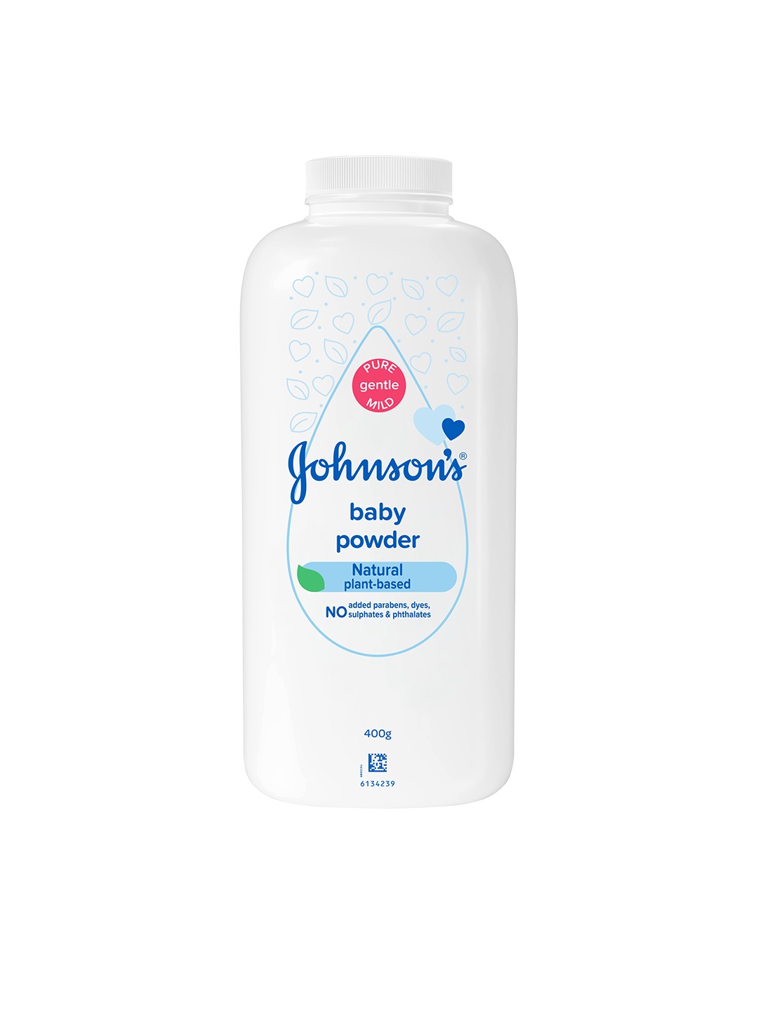 

Johnsons Natural Baby Powder - Keeps Skin Comfortable & Dry - 400g, White